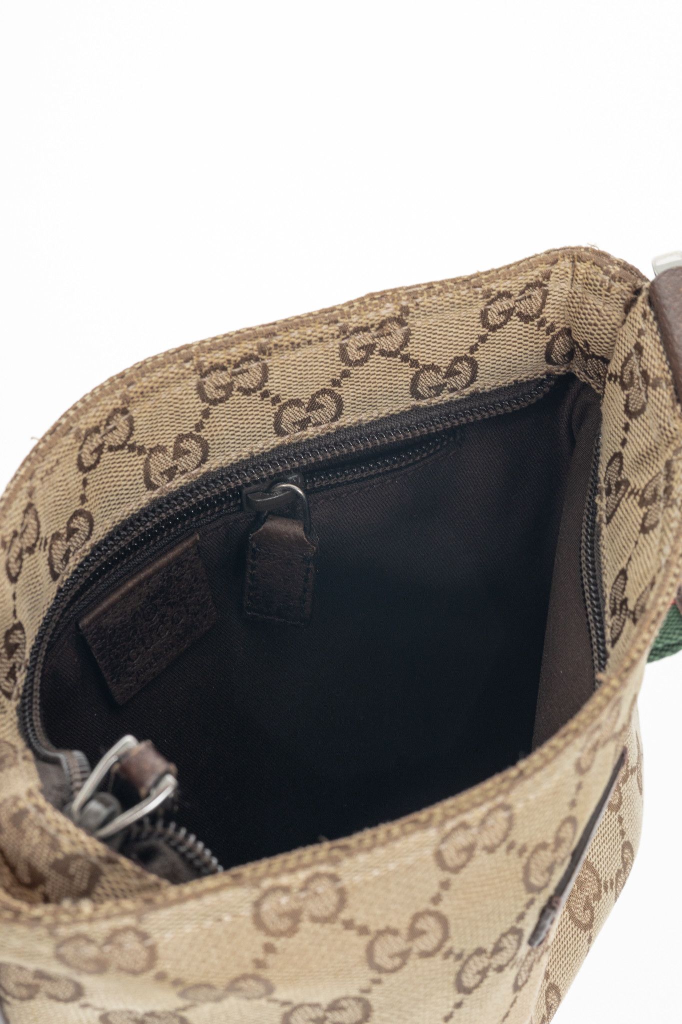 Gucci Gucci Beige GG Canvas Web-Strap Shoulder Bag Size ONE SIZE - 9 Thumbnail