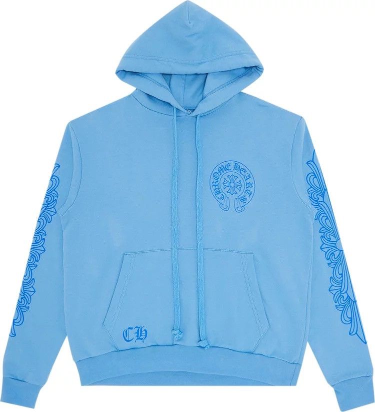 image of Chrome Hearts Miami Hoodie in Blue, Men's (Size XS)