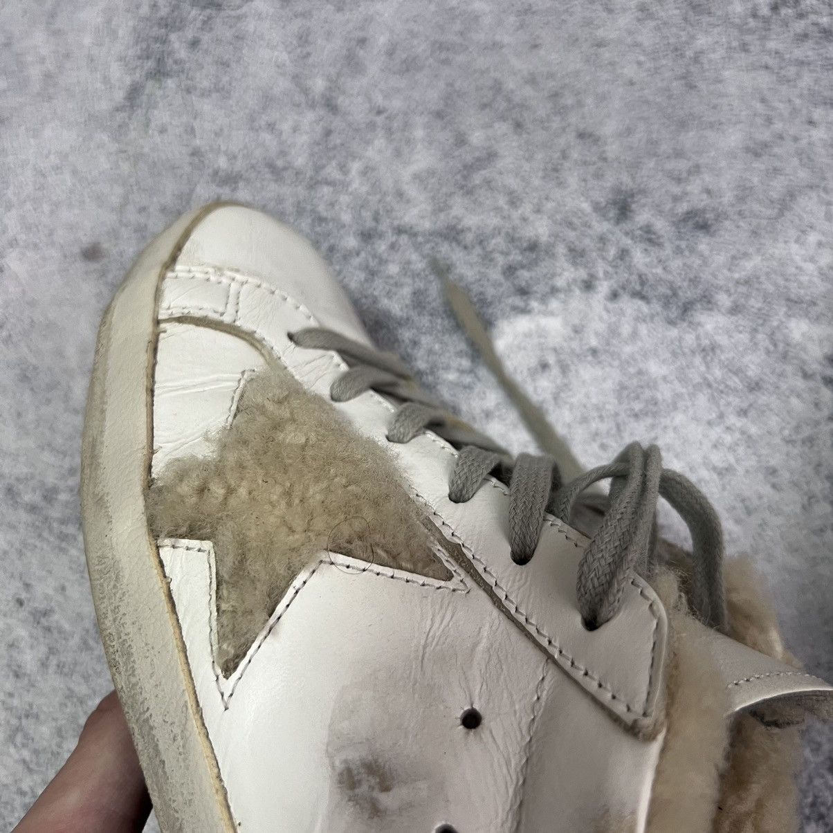 Golden Goose Women’s Golden Goose Deluxe SSTAR Low-Top Sneakers Fur Size US 8 / IT 38 - 17 Thumbnail