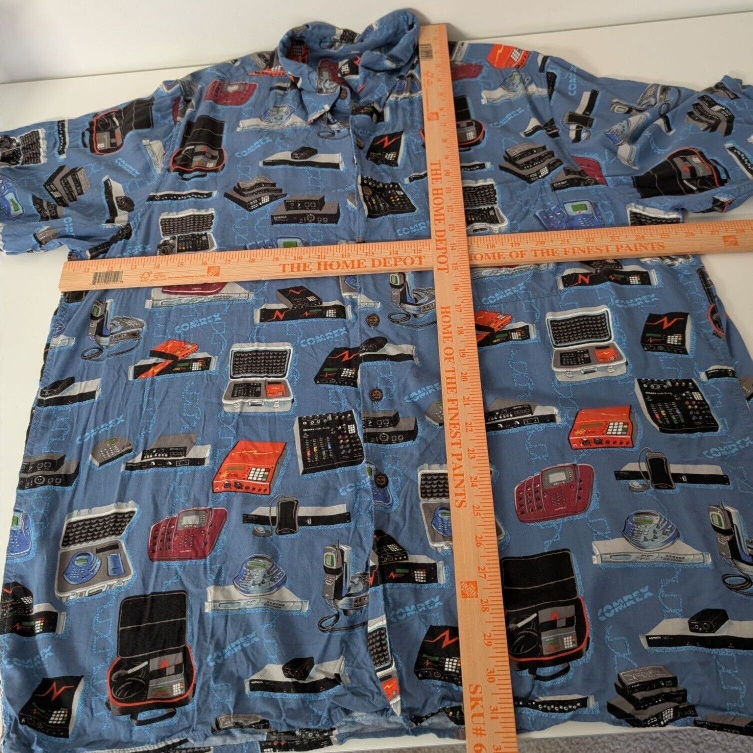 Reyn Spooner Vintage Reyn Spooner Comrex Shirt Mens Size XXL Blue Sound Size XXL / US 16-18 / IT 52-54 - 7 Thumbnail