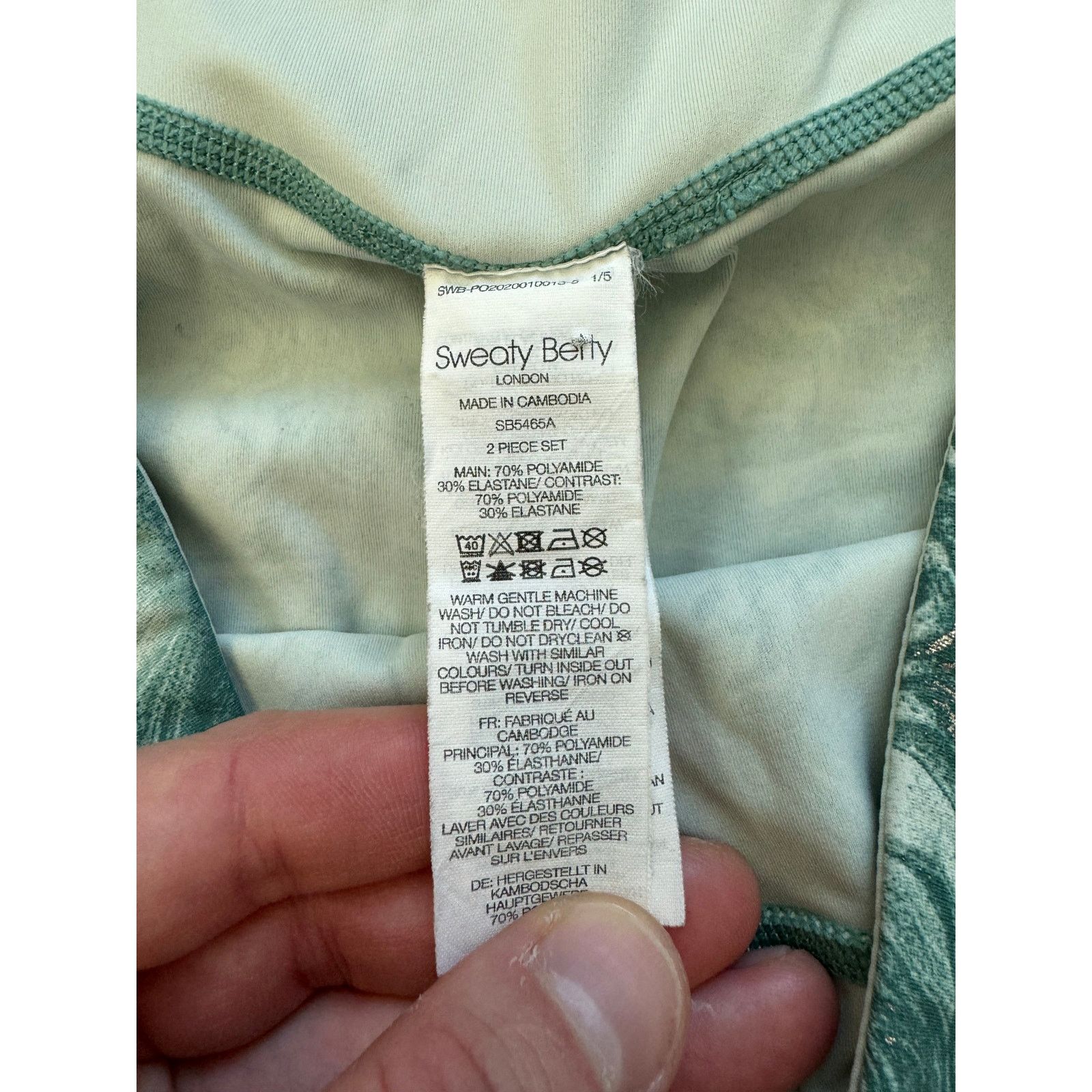 Sweaty Betty Sweaty Betty Full Length Leggings Goddess Metallic Green Size 31" - 5 Thumbnail