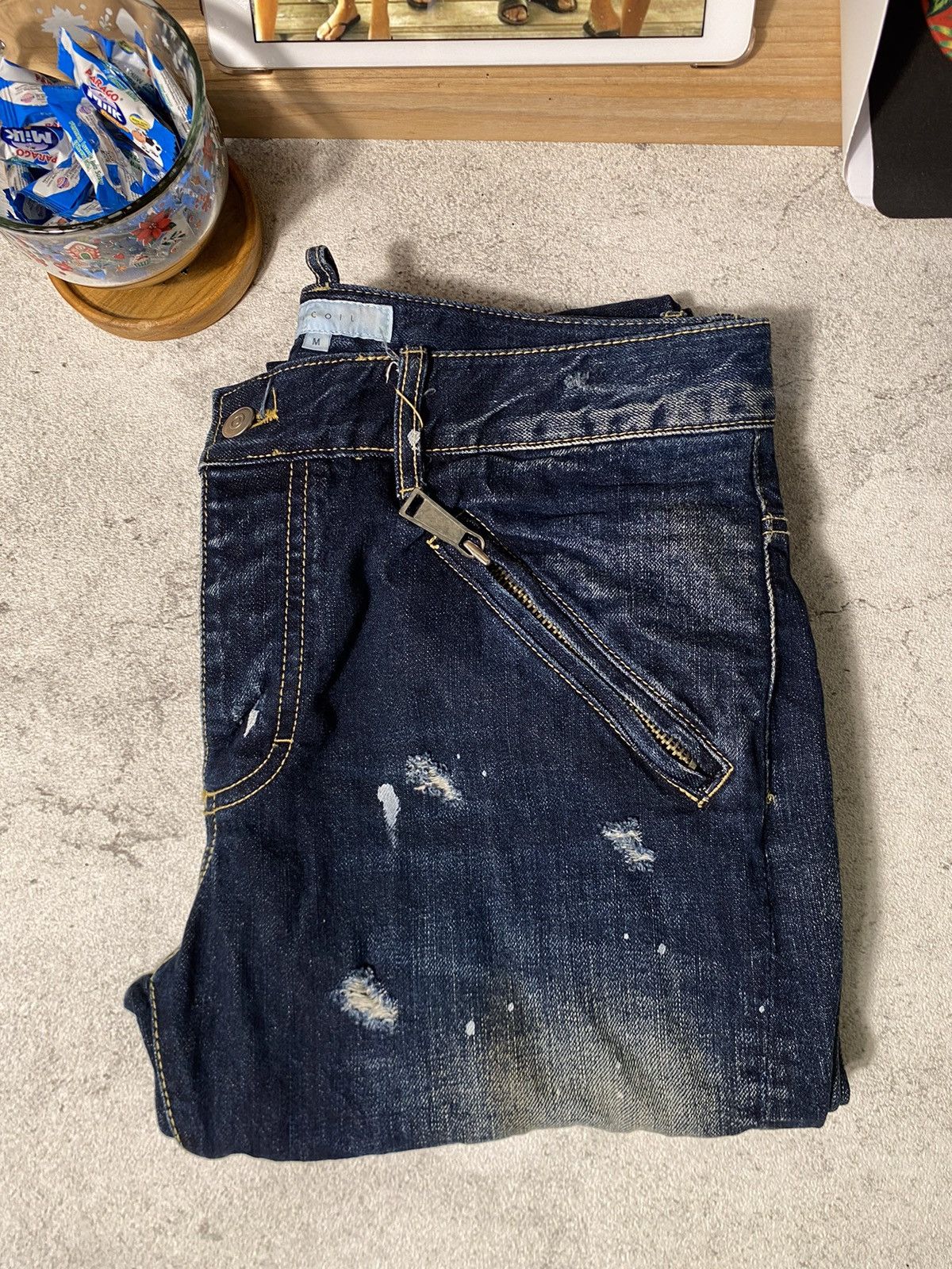 Levi's × Seditionaries Un Coil Japanese Brand Zip Out Trousers Size US 31 - 16 Thumbnail
