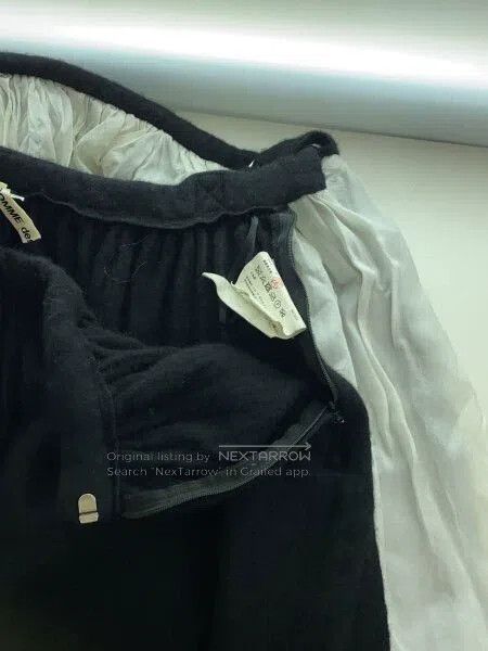 Other Comme Des Garcons size S Black design half skirt Size 23" - 3 Thumbnail