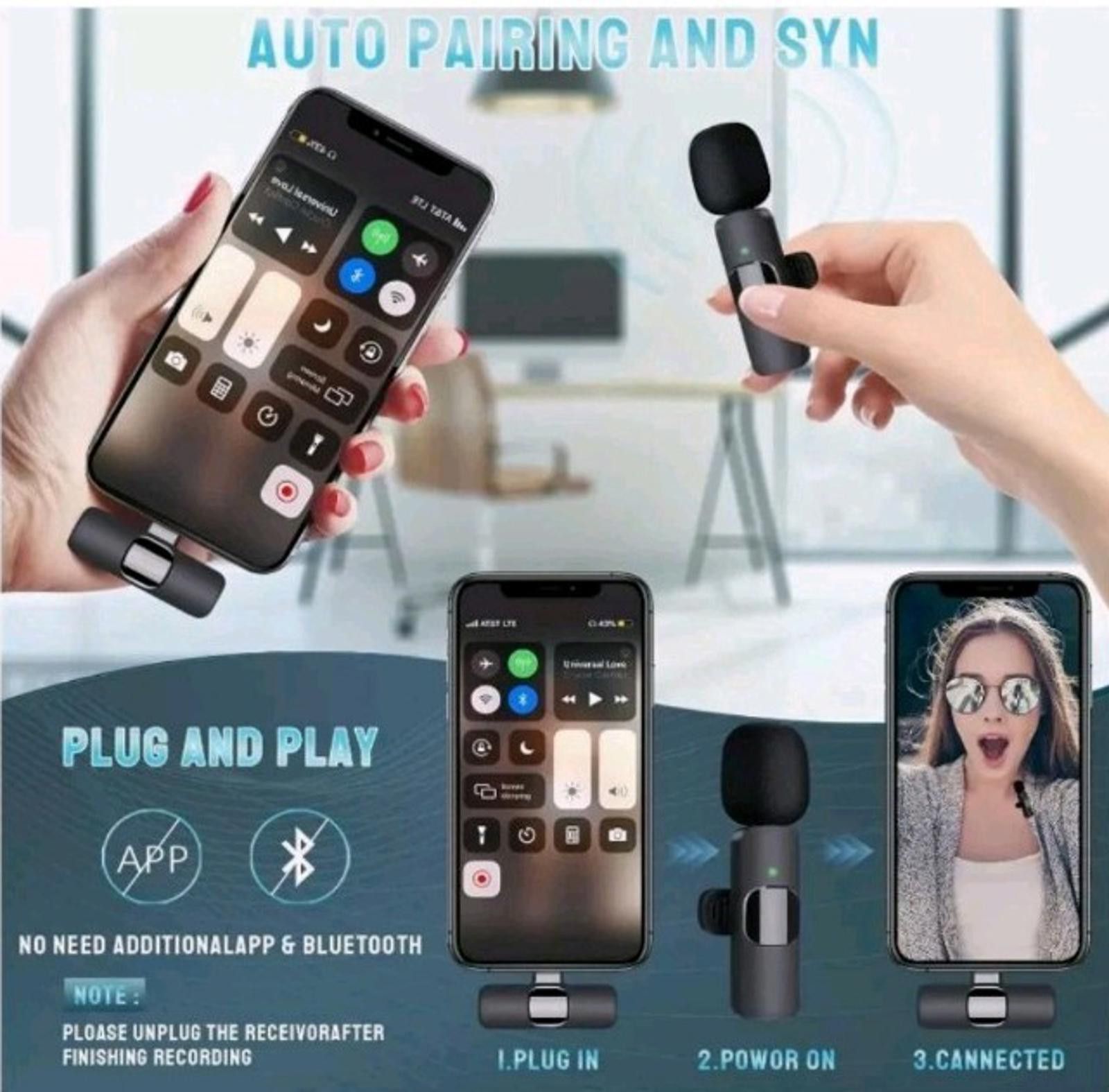 Other Lavalier Wireless Microphone for Audio Video Recording Size ONE SIZE - 3 Thumbnail