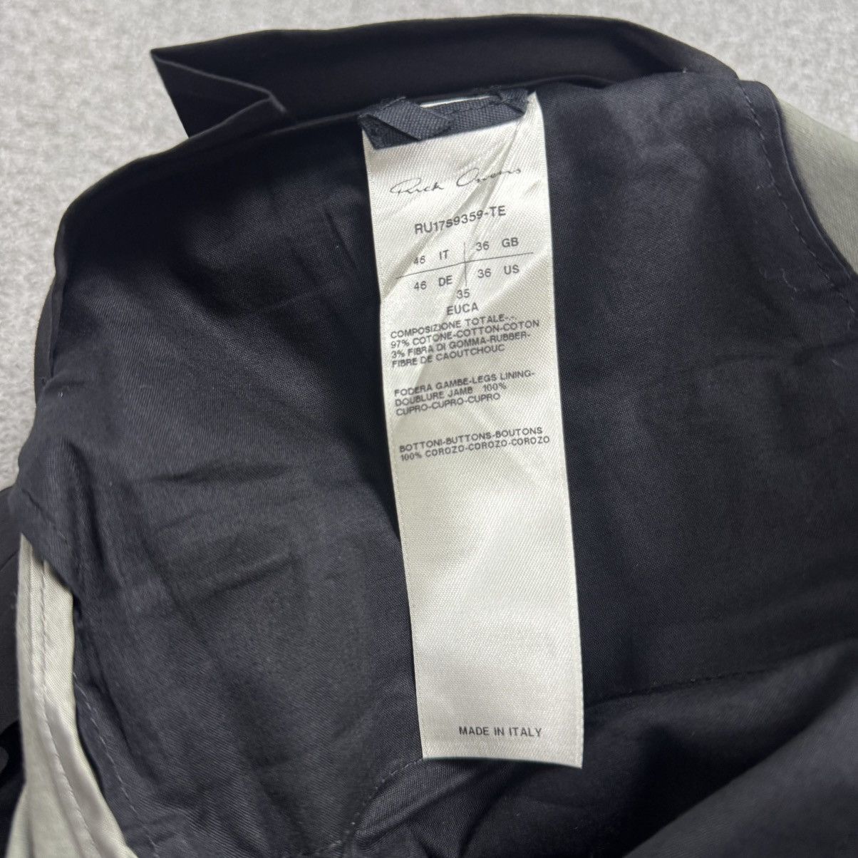 Rick Owens Rick Owens - “Euca” - Cropped Leg Trouser Size US 29 - 9 Thumbnail