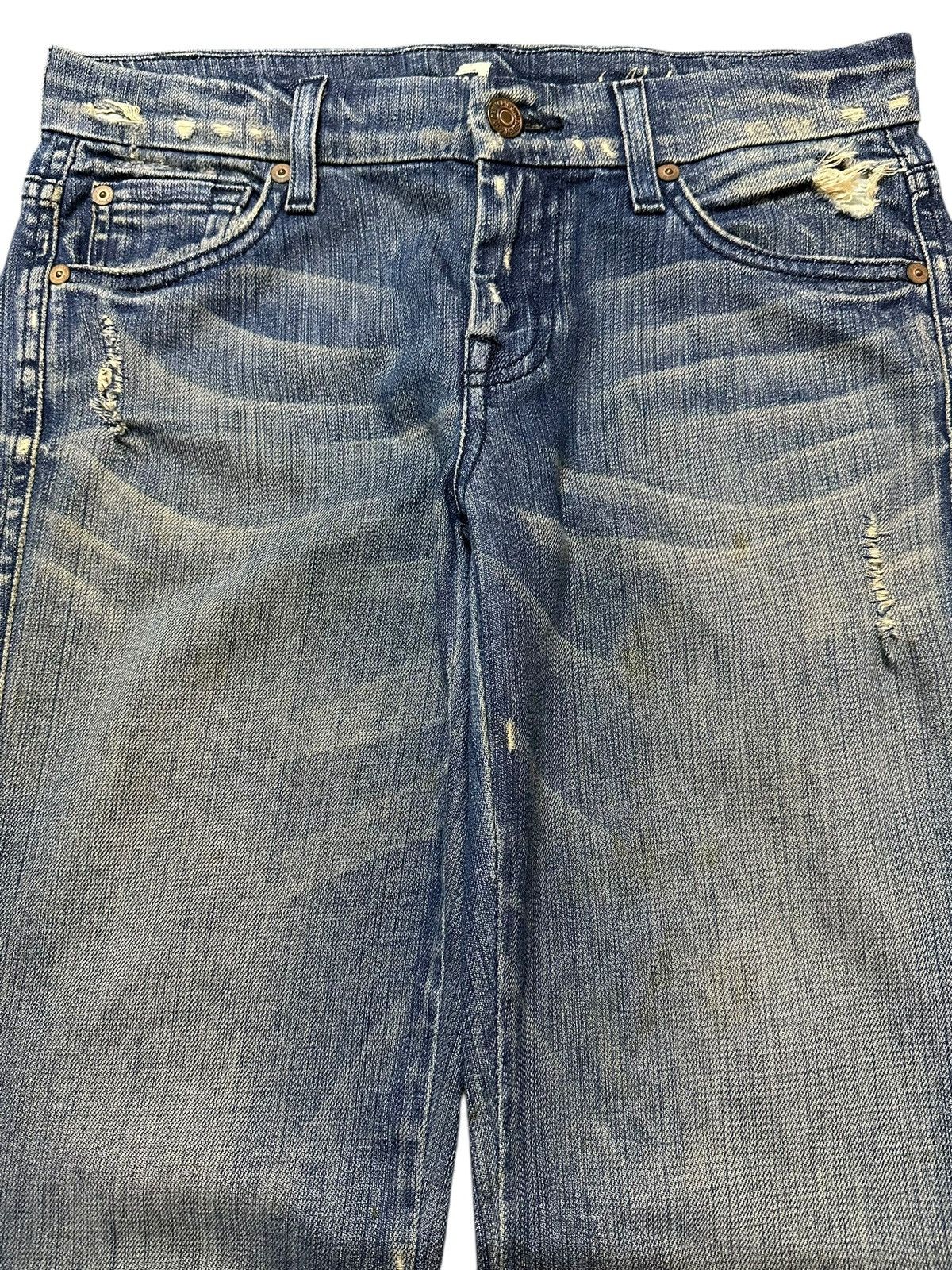 Japanese Brand Vintage Japanese Brand Blue Faded Wash Style Flare Jeans Size US 29 - 3 Thumbnail