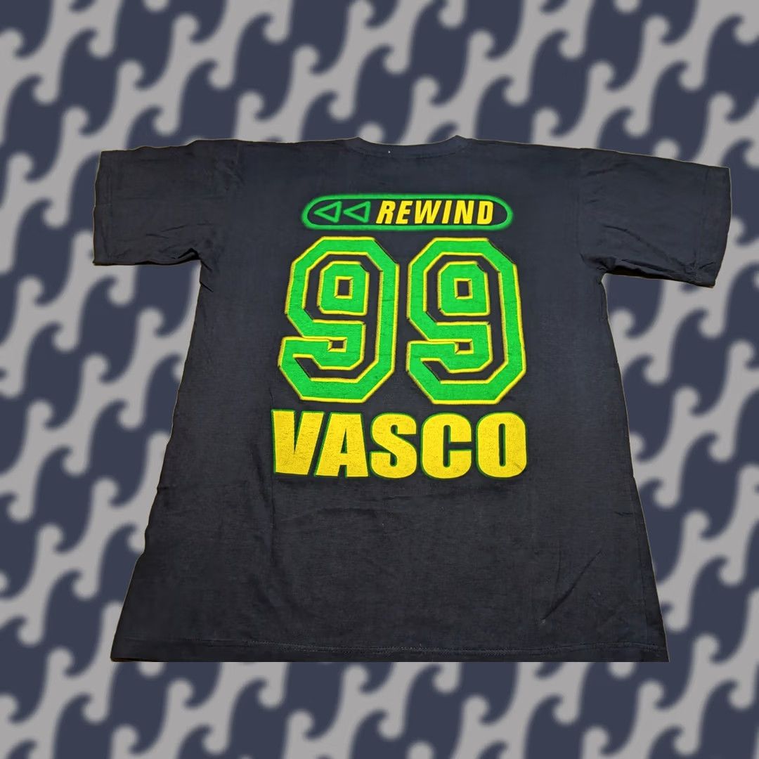 Vintage VINTAGE Vasco Rossi Rewind 99 Shirt 2XL Take Time New Frontier Shirt Unisex Adults Black Cotton Short Sleeve Round Neck 2XL Mens Womens Boys Girls Size US XXL / EU 58 / 5 - 1 Thumbnail