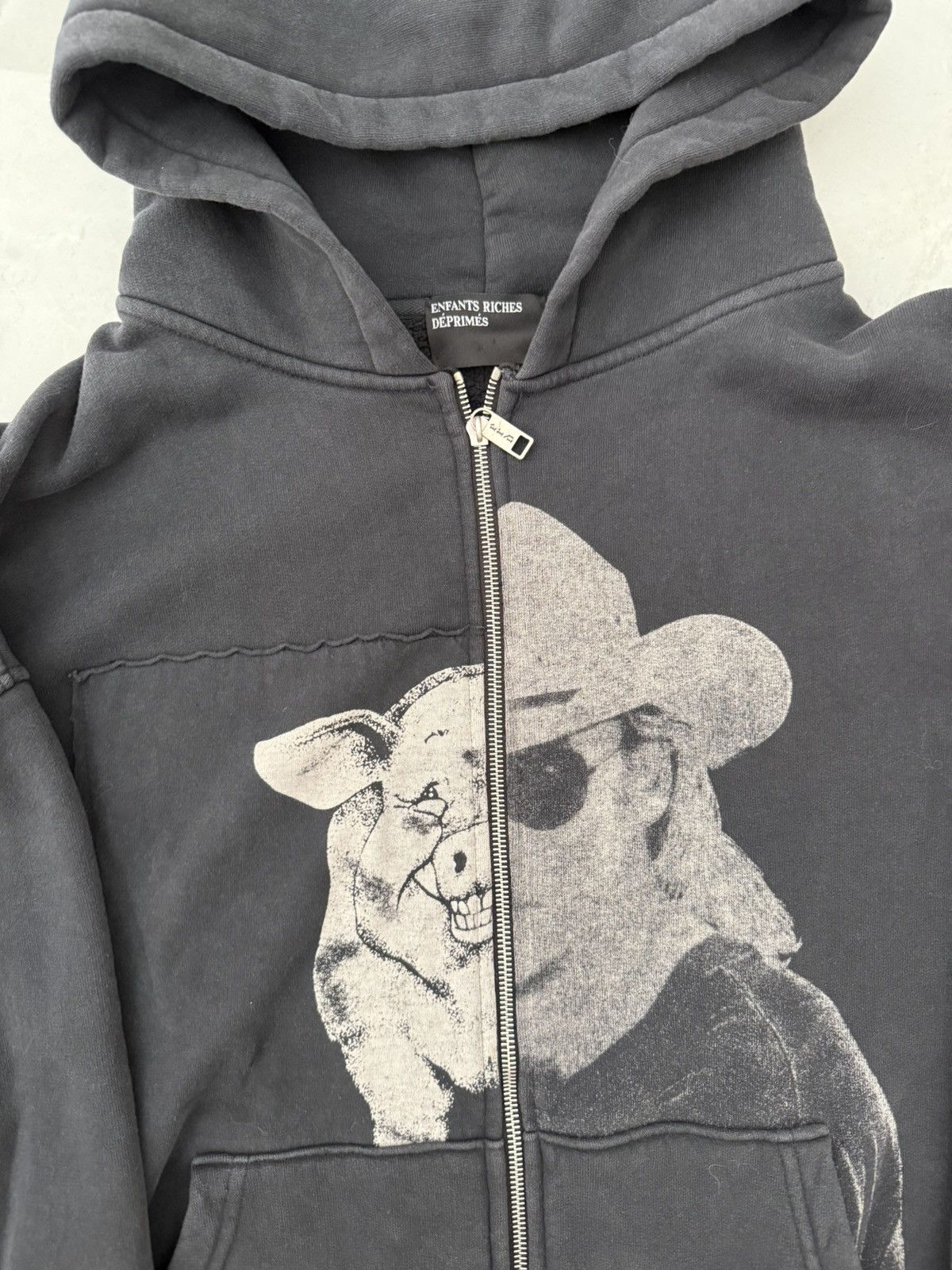 Enfants Riches Deprimes Enfants Riches Deprimes Pig Allen Zip Hoodie Sz.L Size US L / EU 52-54 / 3 - 3 Thumbnail