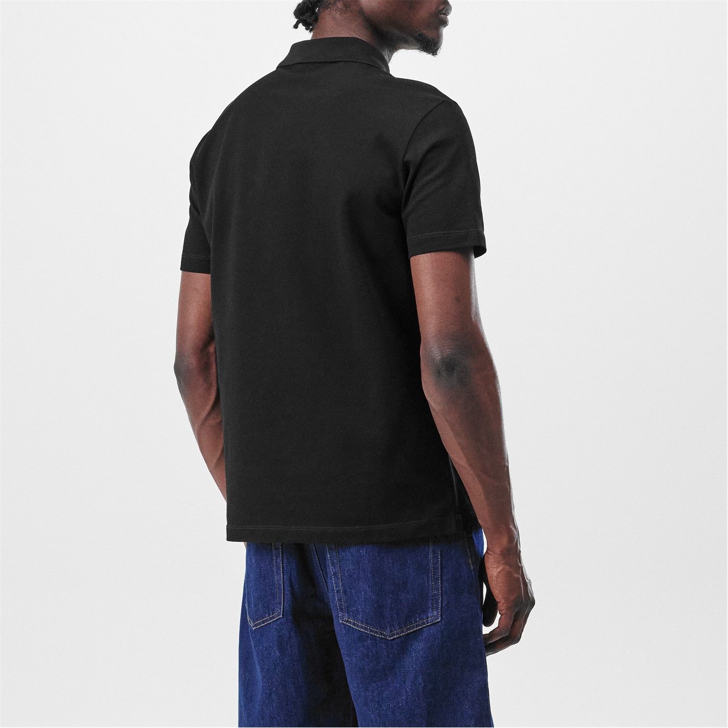 Versace o1g2r1mq0526 Zipped Short-Sleeve Polo Shirt in Black Size US M / EU 48-50 / 2 - 4 Thumbnail