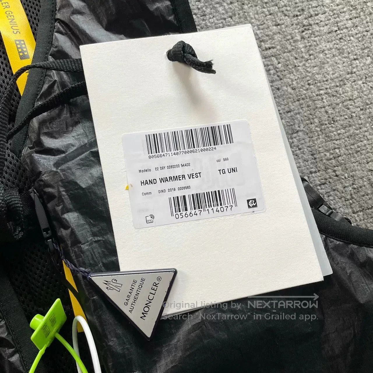 1017 ALYX 9SM moncler x alyx black tactical vest. Size US M / EU 48-50 / 2 - 3 Thumbnail