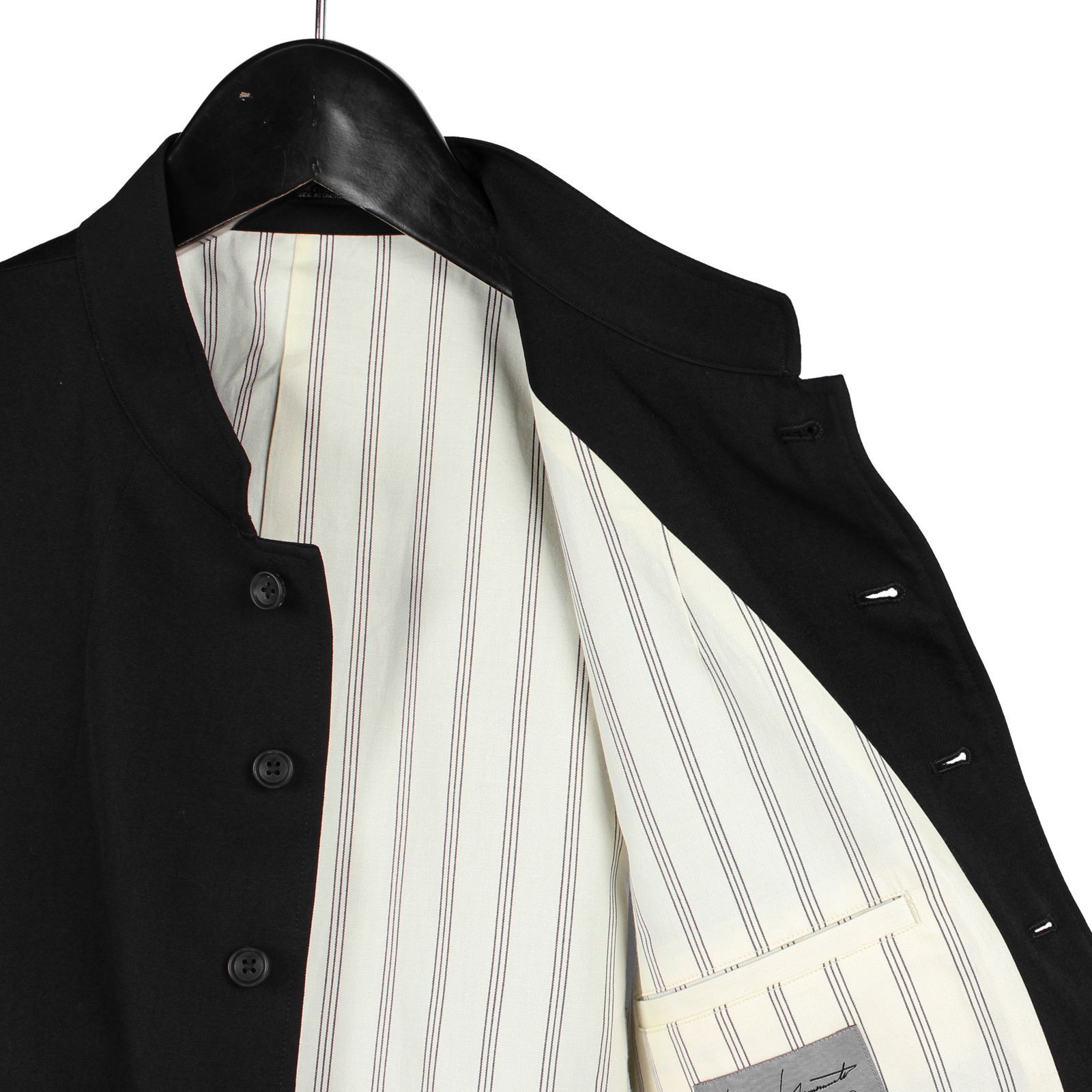 Yohji Yamamoto Yohji Yamamoto Pour Homme W/Gabardine 8BS Stand Collar Vest Size US M / EU 48-50 / 2 - 11 Thumbnail