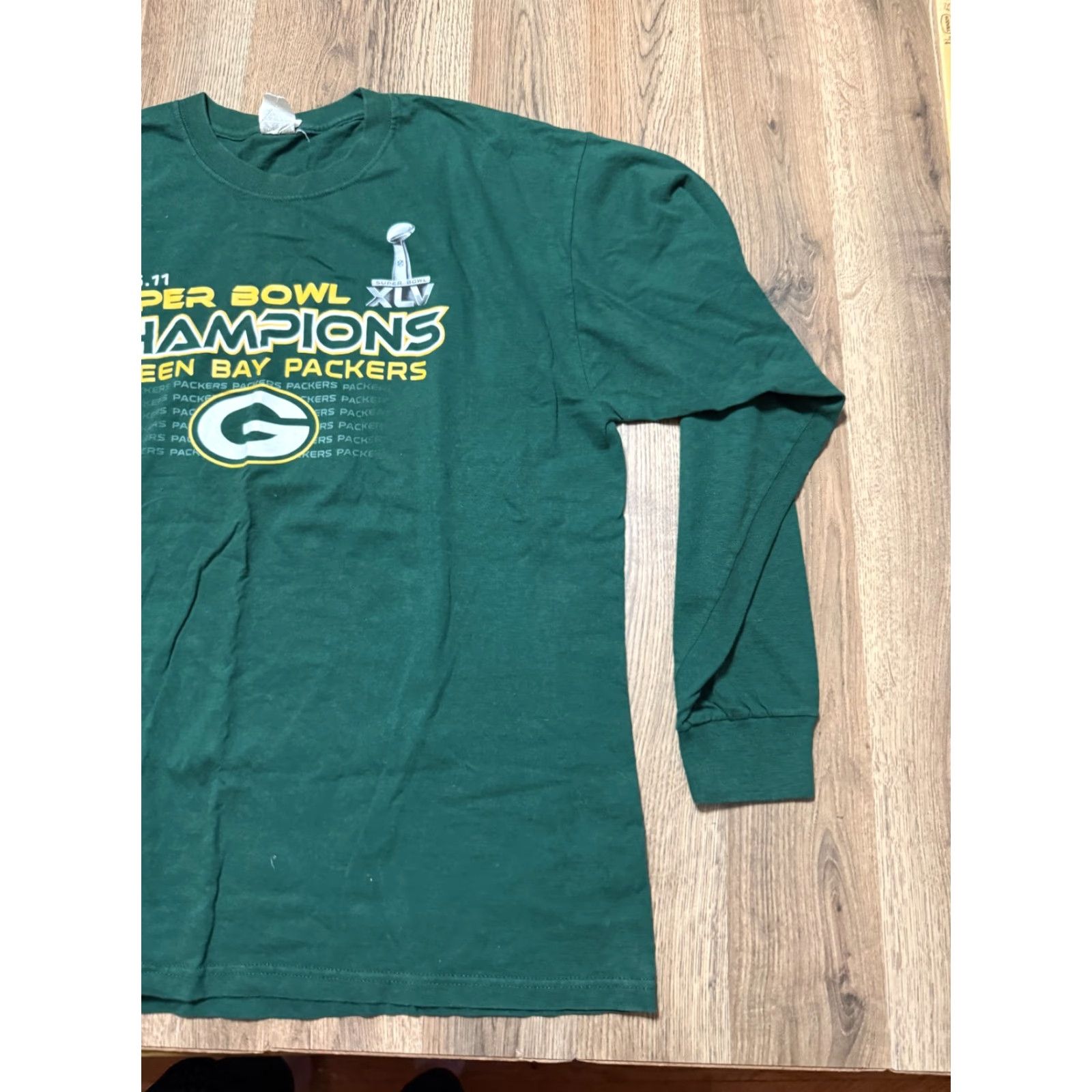 Jerzees VINTAGE Jerzees Sweatshirt Men's XL Wisconsin Green Bay Packers Superbowl Champions Shirt Mens XL Green Packers Jersey Sweatshirt Size US XL / EU 56 / 4 - 4 Thumbnail