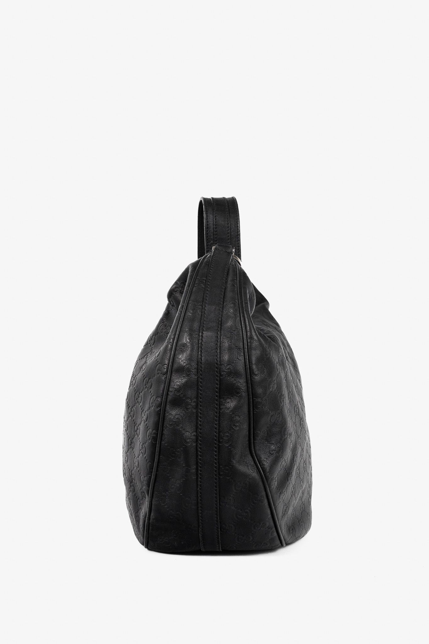 Gucci Gucci GG Twins Black Guccissima Leather Large Hobo Size ONE SIZE - 3 Thumbnail