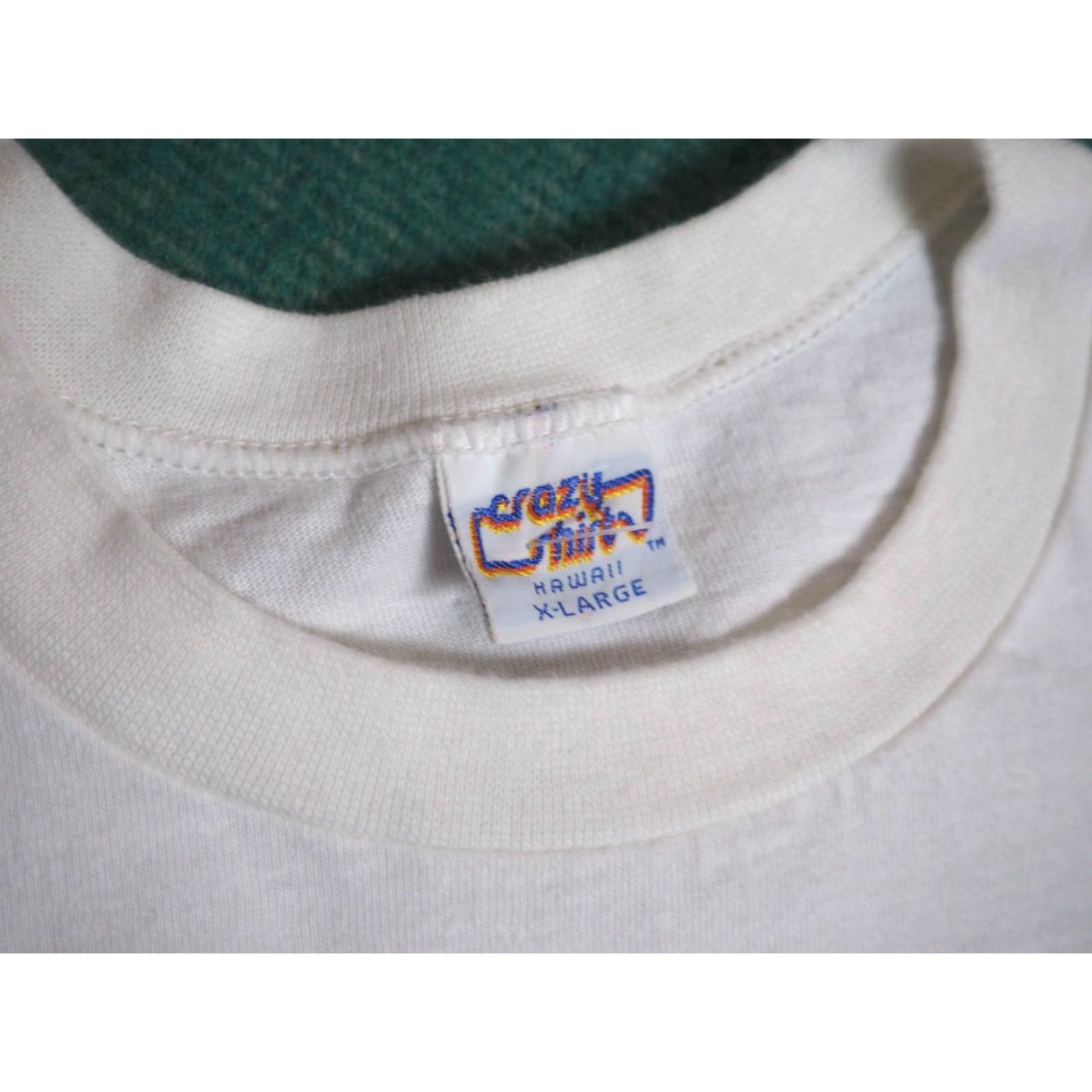 Vintage VINTAGE Crazy Shirts White Tee T-Shirt Mens XL 80s 90s Graphic Surf Hawaii Lolo Beer Car Art Size US XL / EU 56 / 4 - 4 Thumbnail