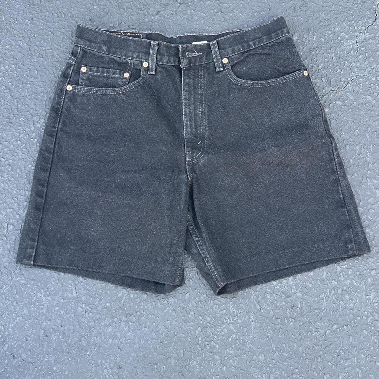 Levi's × Vintage Levi’s 550 Black Denim Baggy Jorts (33x00) Size US 32 / EU 48 - 4 Thumbnail