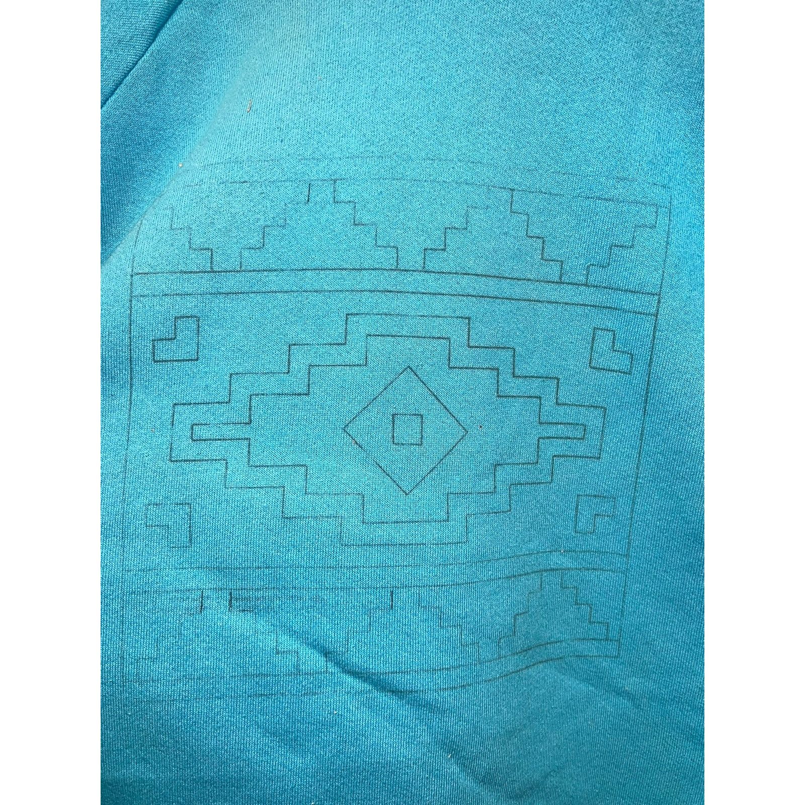 Fruit Of The Loom Vintage Southwest Sweatshirt Aztec Design Tribal Crewneck XL Size US XL / EU 56 / 4 - 2 Thumbnail