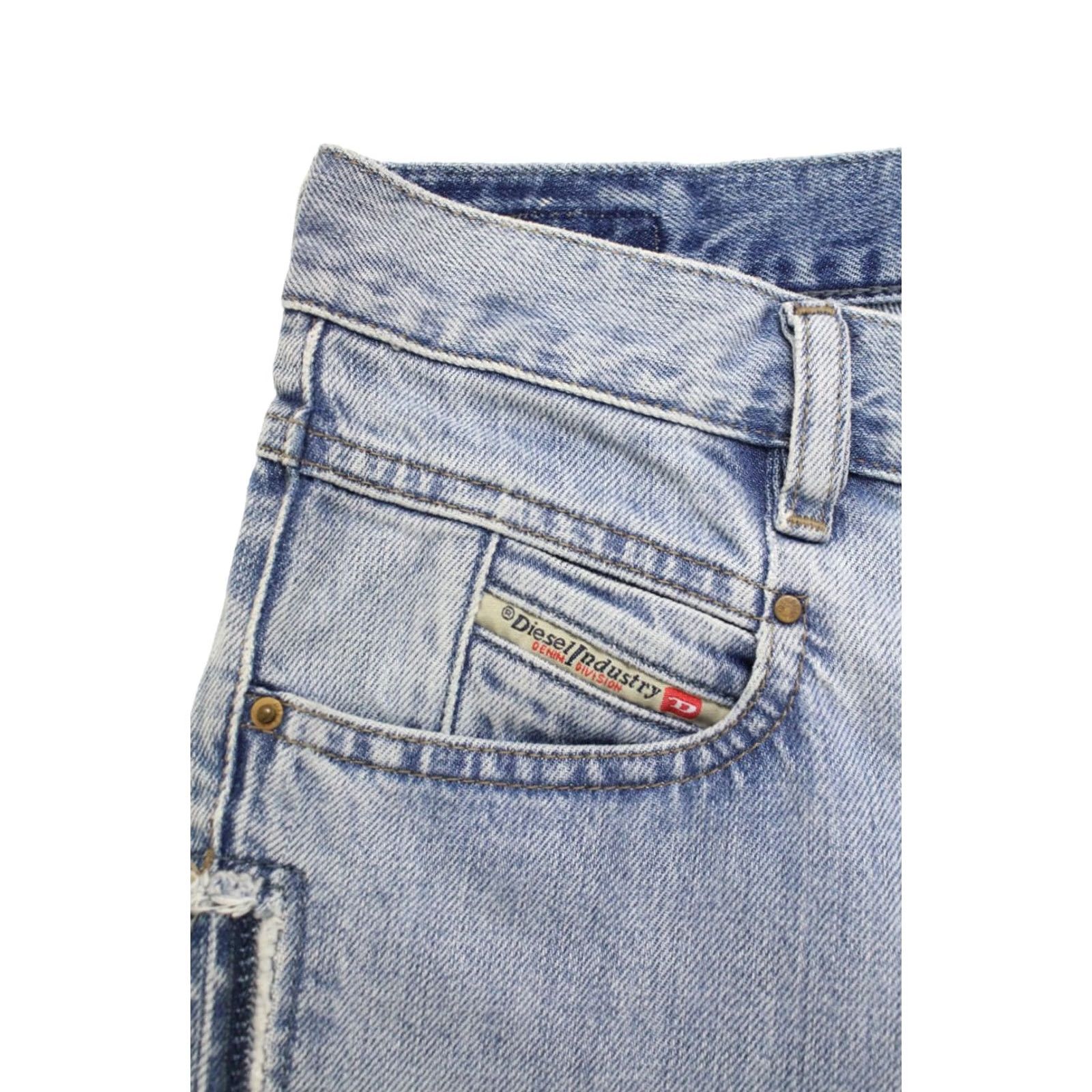 Diesel DIESEL Belthy Ankle-C Regular Slim-Straight Low Waist Jeans Women's W24/L32 blue denim jeans Slim Womens W24/L32 Size 42" / US 20 - 6 Thumbnail