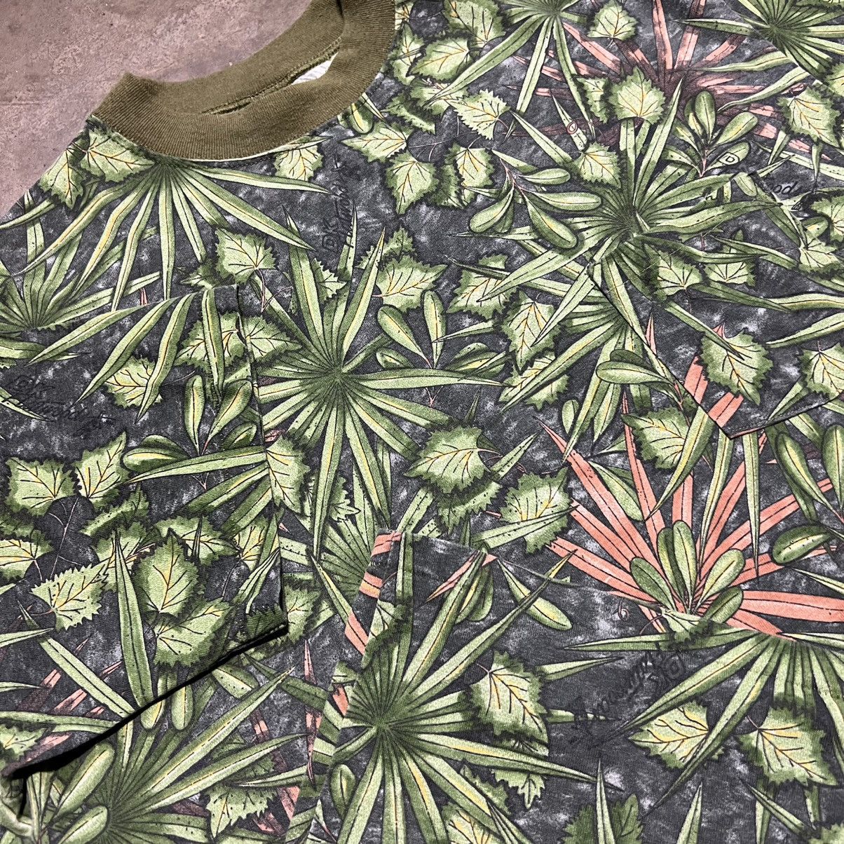 Vintage Vintage 80s Camo T shirt Ringer Single Stitched USA Hunting Size US XL / EU 56 / 4 - 6 Thumbnail