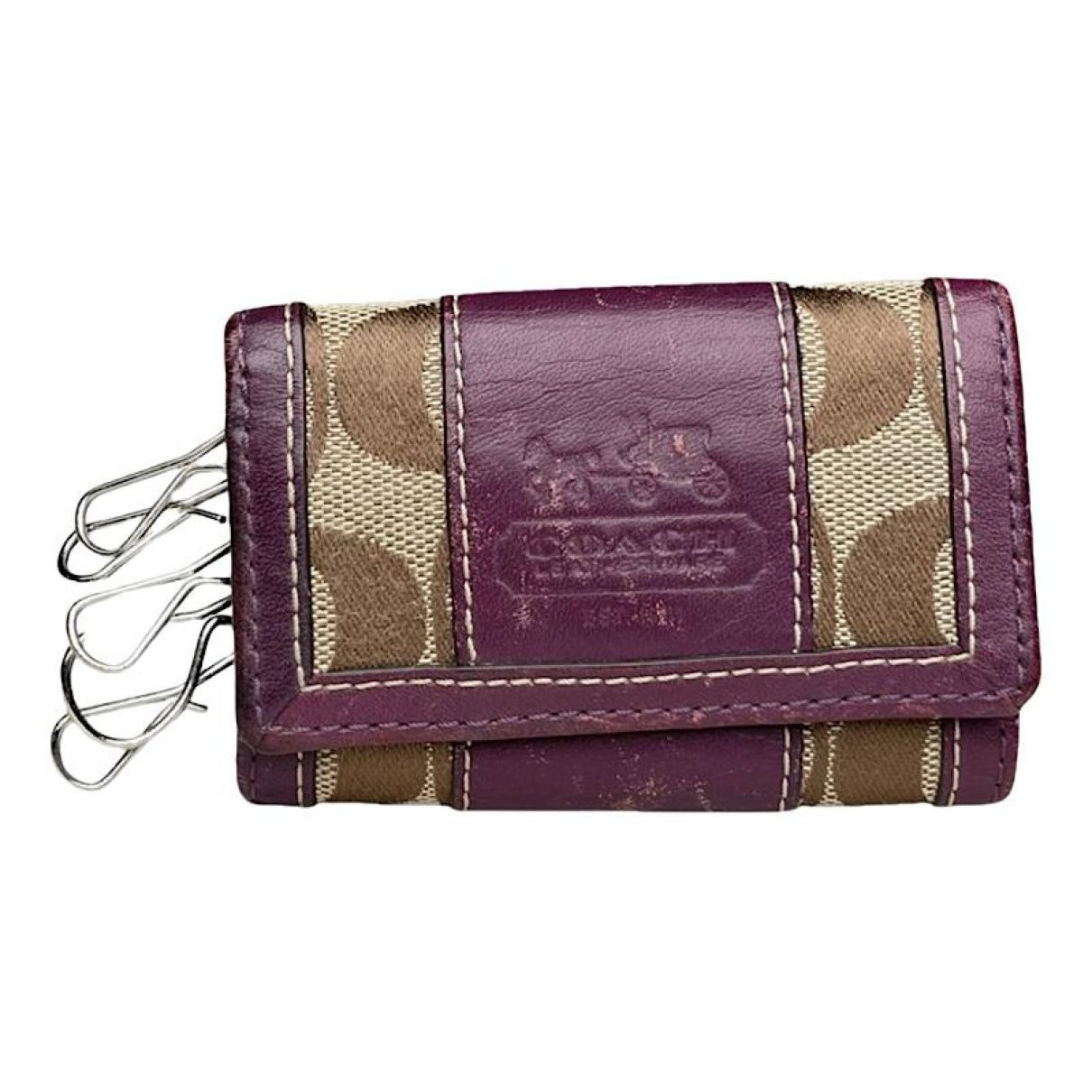 Coach Purple Leather Purse Size ONE SIZE - 1 Thumbnail