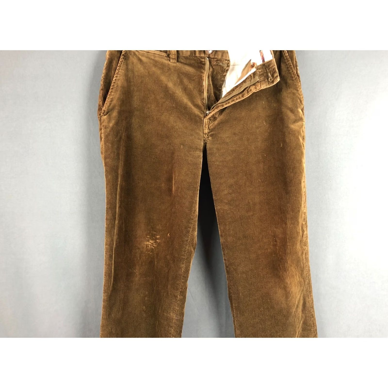 Ralph Lauren Ralph Lauren Pants Cotton Men Size 33/32 Brown Chino Straight Regular Front Flat Front 99% Cotton 1% Elastane Vintage No Casual Everyday Size US 33 - 7 Thumbnail