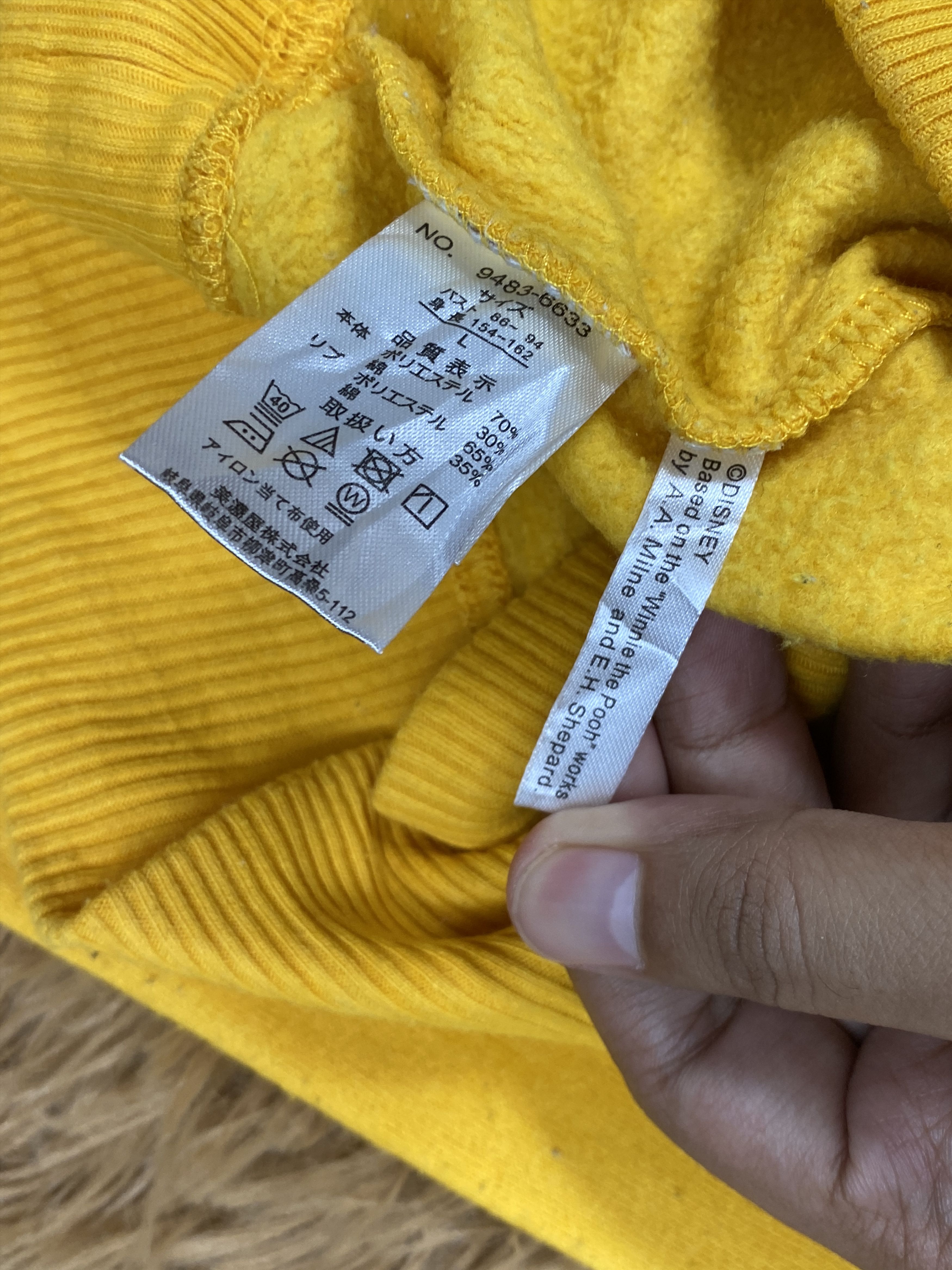 Disney Vintage Disney Pooh Sweatshirts PS0387 Size US L / EU 52-54 / 3 - 8 Thumbnail