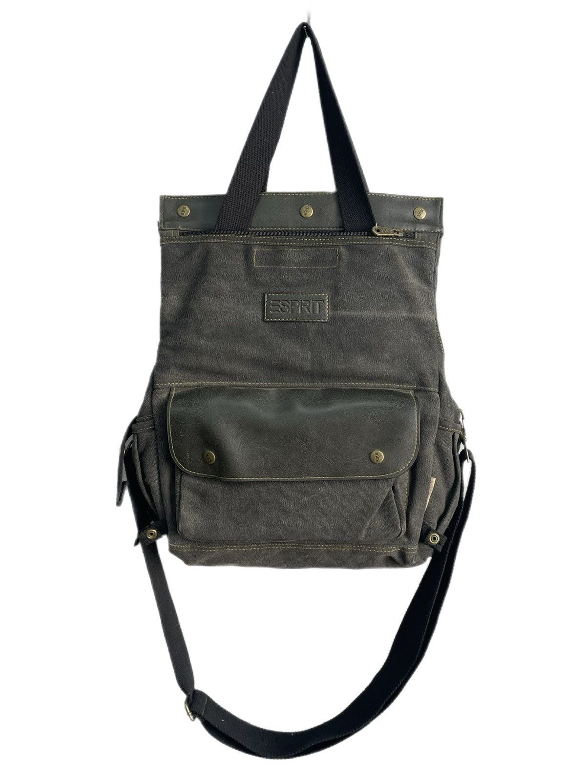 Diesel Diesel style grey canvas shoulder bag utility army y2k hype Size ONE SIZE - 3 Thumbnail