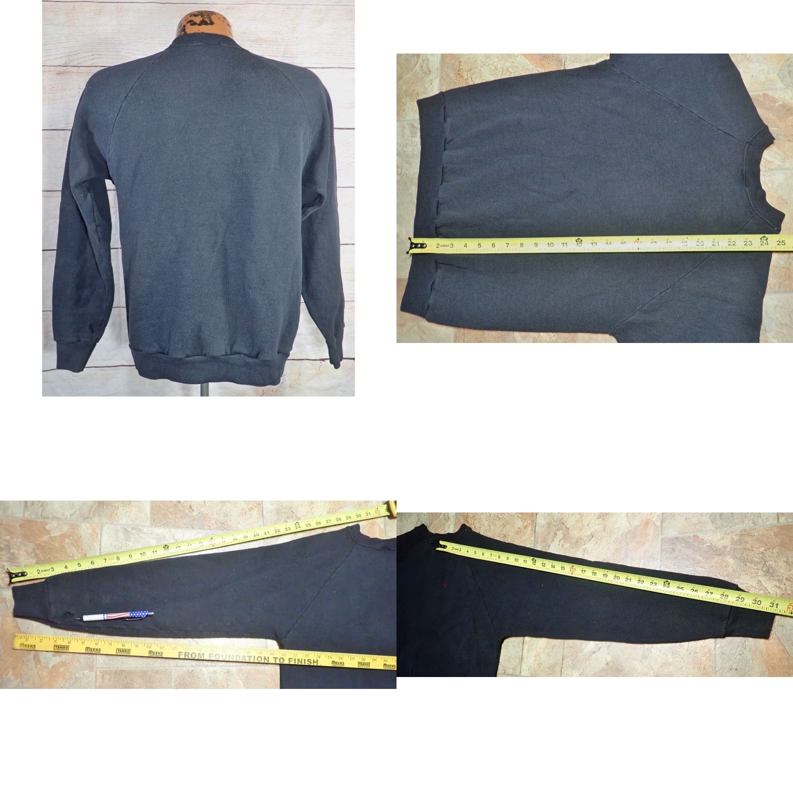 Vintage VINTAGE Screen Stars Neosho Wildcats Sweatshirt Mens M Black Graphic Print Pullover 70s 80s High School Paw Print USA Size US M / EU 48-50 / 2 - 8 Thumbnail