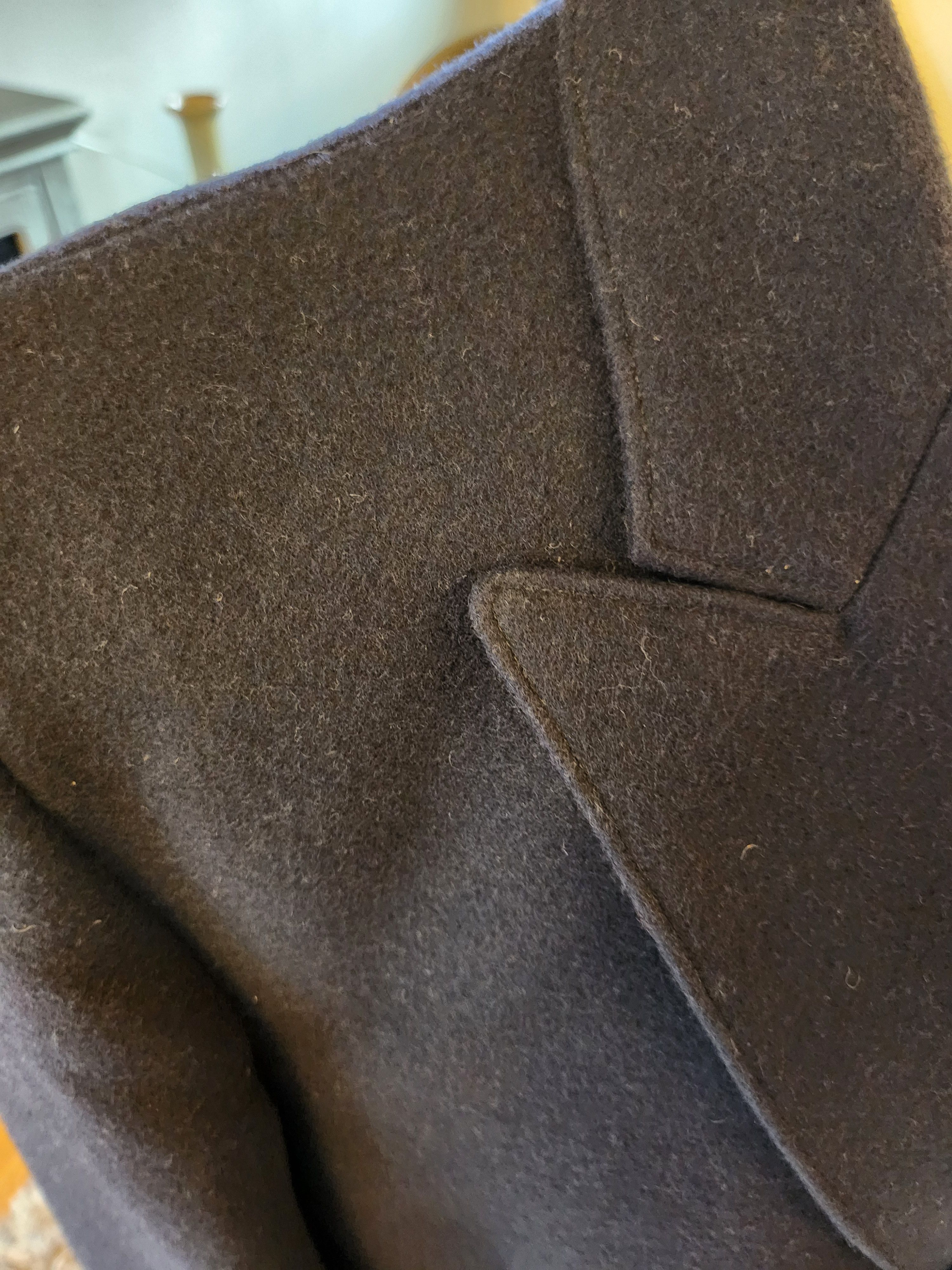 Vintage Vintage 80's Lee Wright Navy Blue Double Breasted Overcoat Size US XL / EU 56 / 4 - 3 Thumbnail