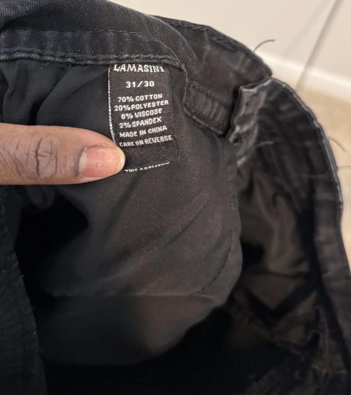 Other Lamasini Black Jeans Size 31/30 Size US 31 - 7 Thumbnail