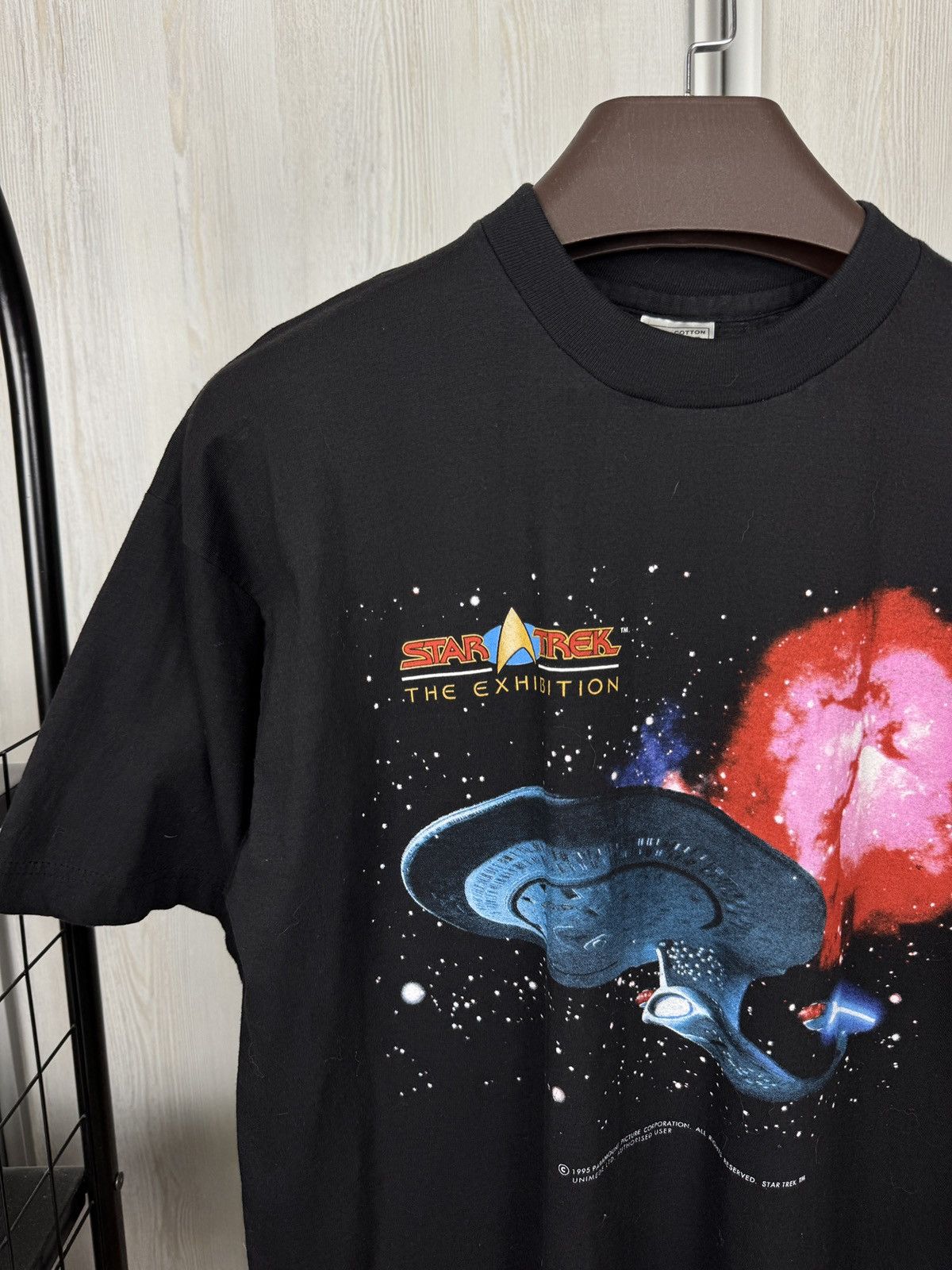 Vintage 1995 STAR TREK Authentic Vintage Tee Retro 90s TV Show Movie Size US L / EU 52-54 / 3 - 3 Thumbnail