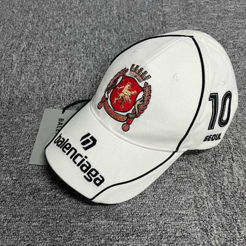 Balenciaga balenciaga white logo design cap Size ONE SIZE - 2 Thumbnail