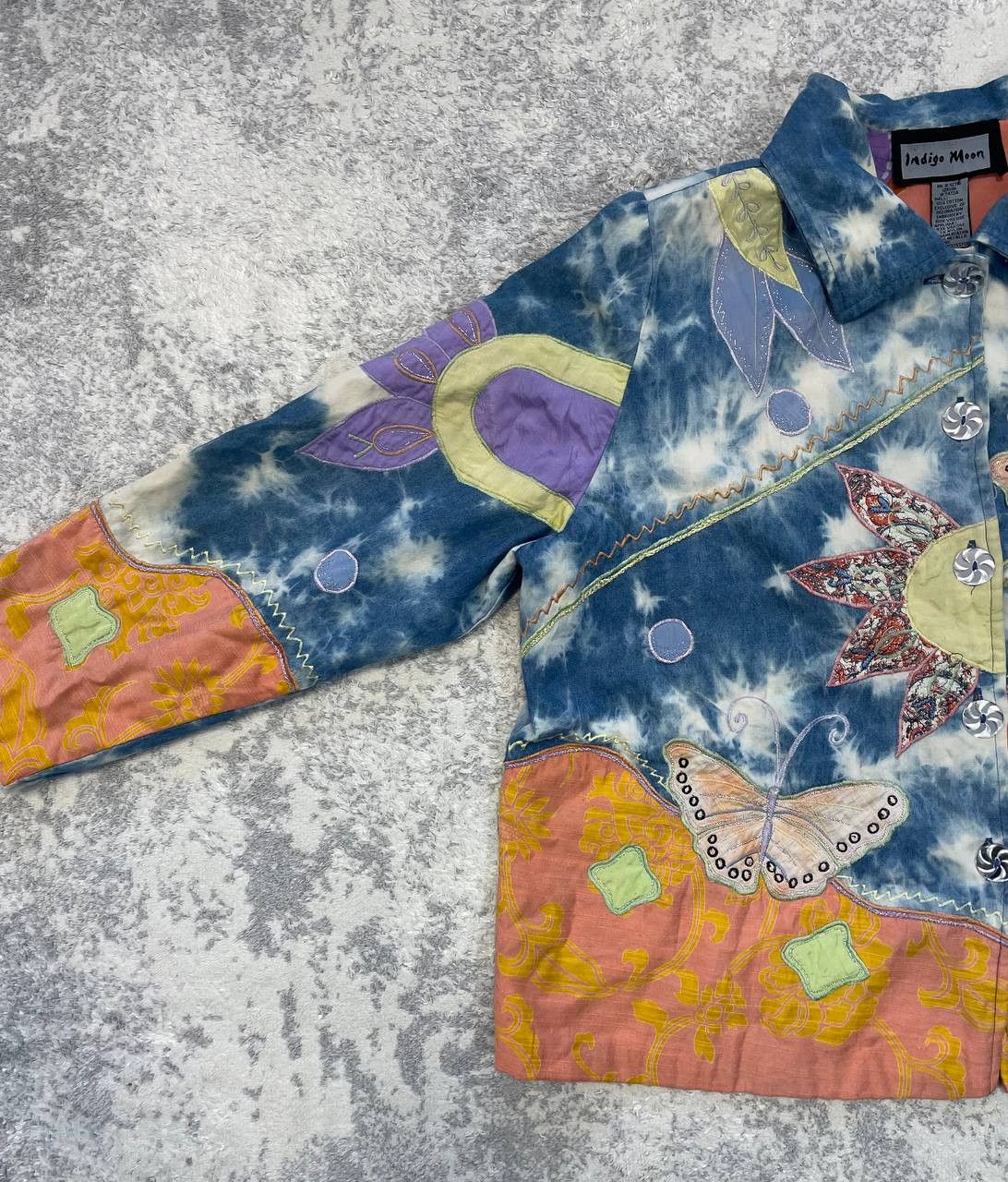 Other Indigo Moon Embroidered Jacket With Butterflies Size XL Size XL / US 12-14 / IT 48-50 - 4 Thumbnail