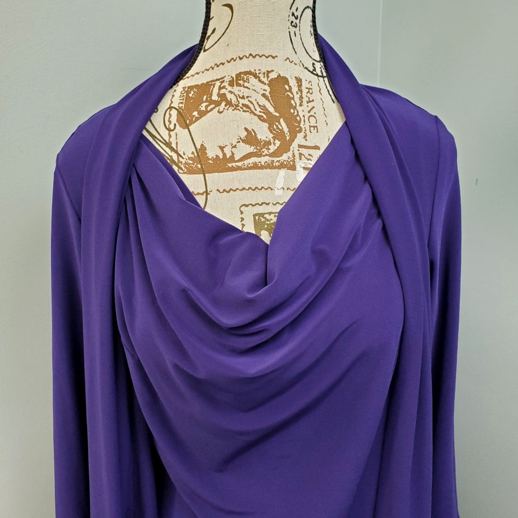 Jones New York Jones New York Dress Womens 8 Purple Tank Dress Polyester Sleeveless Knee Length Vintage? Pre-owned Size M / US 6-8 / IT 42-44 - 5 Thumbnail