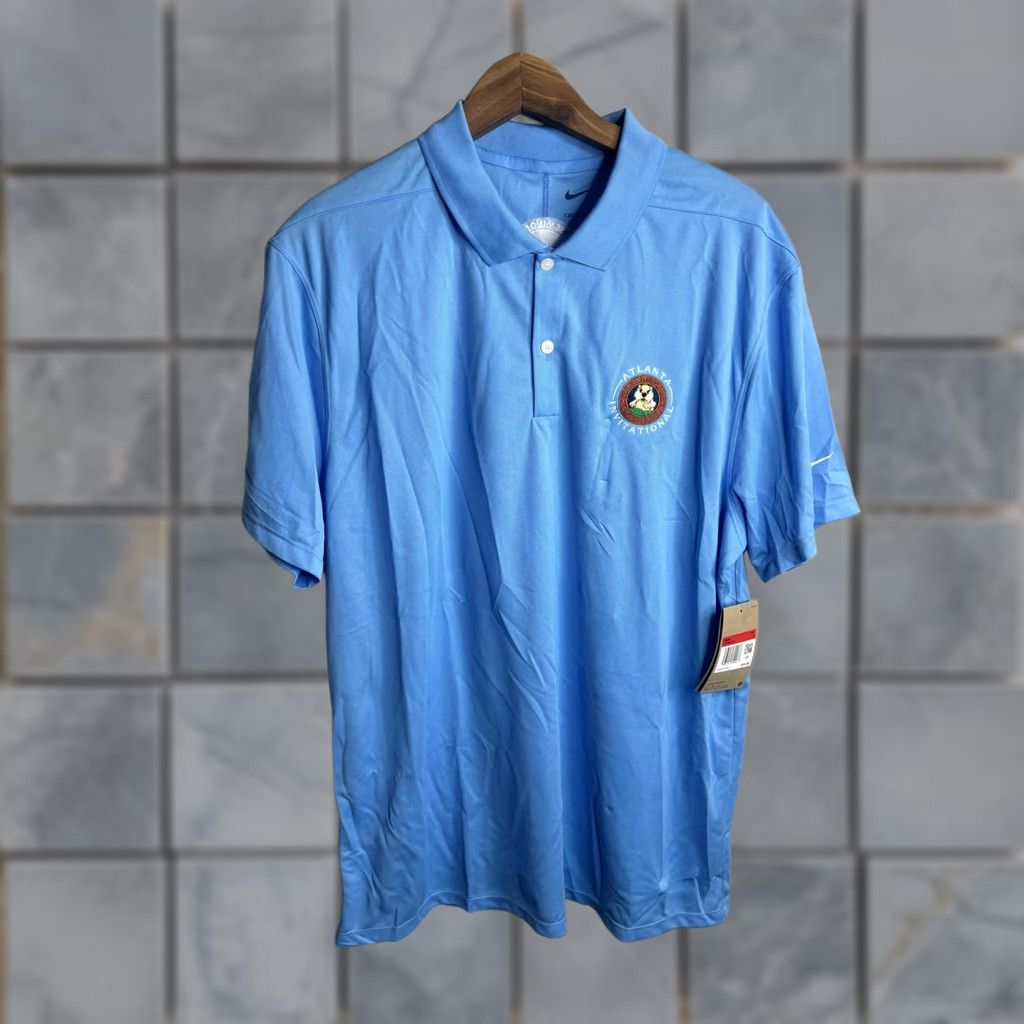 Nike Nike Dri-FIT Polo Shirt Mens L Blue Golf 90s? 00s? Size US L / EU 52-54 / 3 - 1 Thumbnail