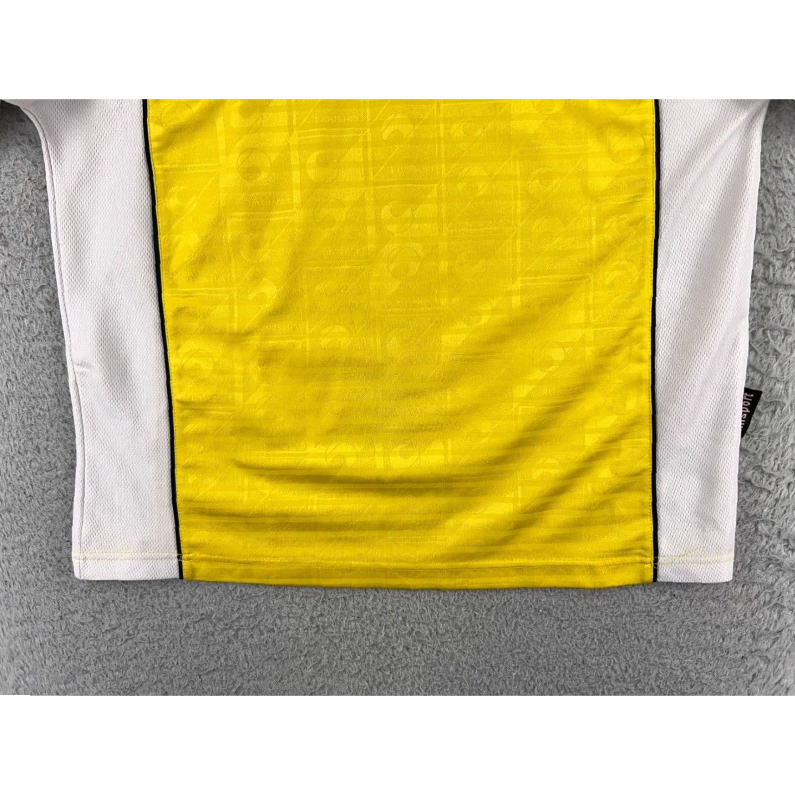 Vintage Uhlsport Jersey Mens Medium Yellow White Collar Soccer Futbol Polyester Shirt Mens M Yellow Logo Outdoor Football Soccer Size US M / EU 48-50 / 2 - 5 Thumbnail