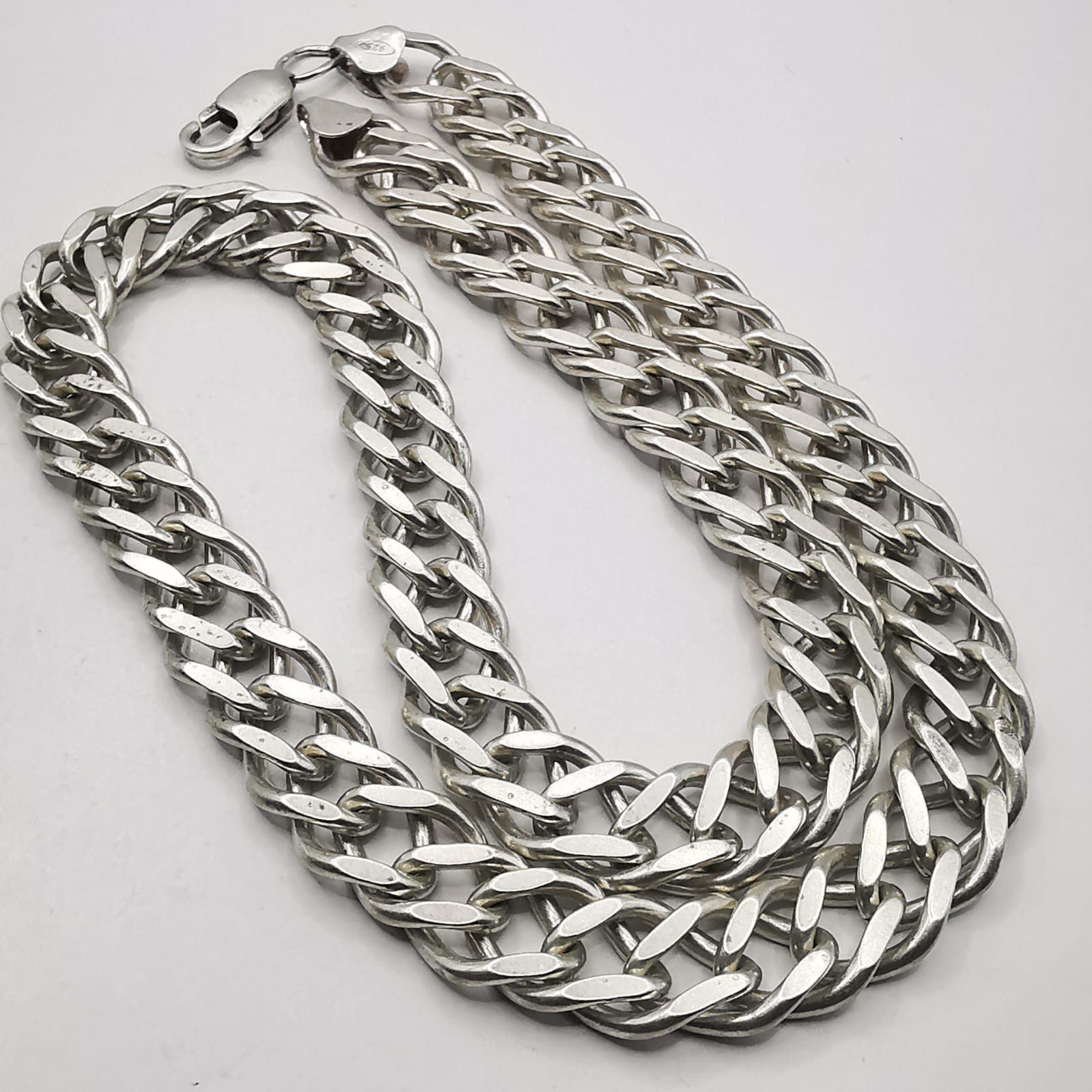 Sterling Silver Vintage Massive Chain 925 Sterling Silver,Signature 67,01g Size ONE SIZE - 1 Thumbnail