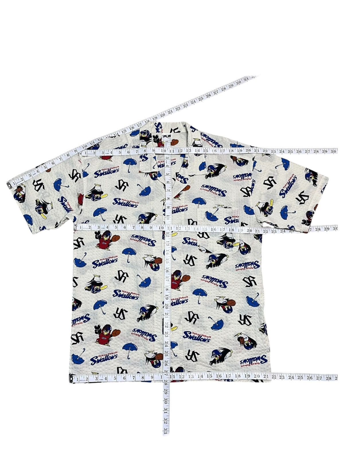 MLB Rare Tokyo Yakult Swallows All Over Print Pajama Set Unisex Size US M / EU 48-50 / 2 - 12 Thumbnail
