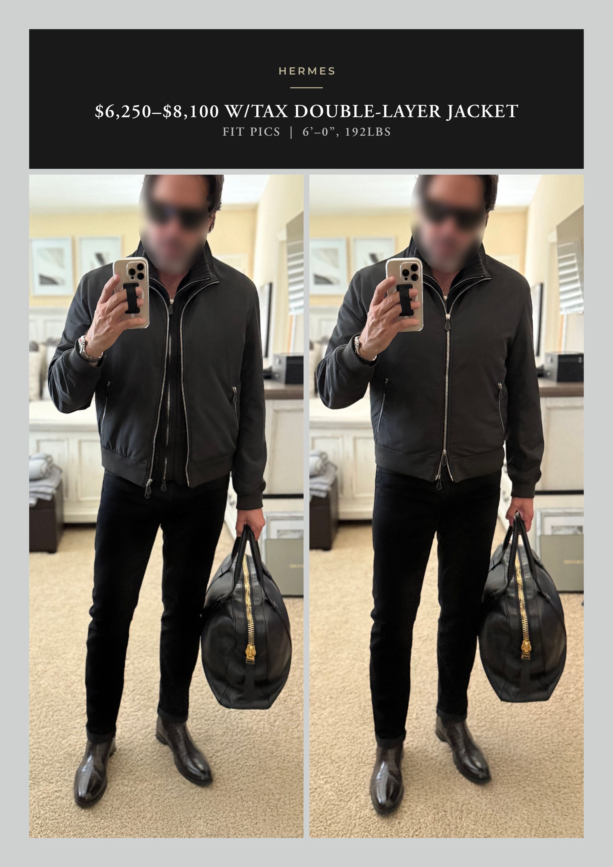 Hermes Best Dressed $6,500 w/tax HERMES Zip Out Double Layer Jacket Size US L / EU 52-54 / 3 - 15 Thumbnail