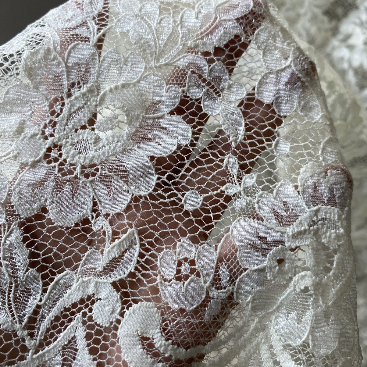 Jean Paul Gaultier JUNIOR GAULTIER White Sleeveless Lace Overlay Tunic Size S / US 4 / IT 40 - 3 Thumbnail