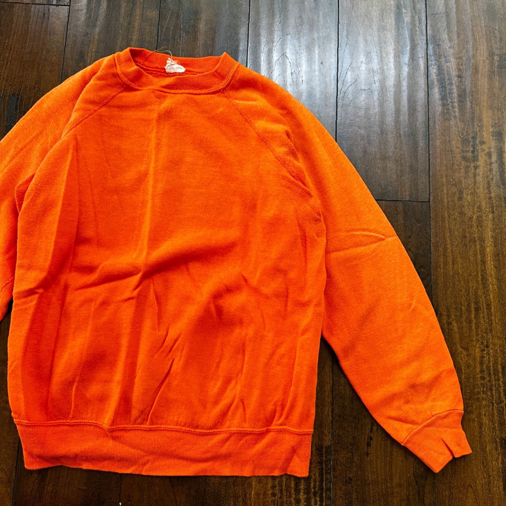 Vintage VINTAGE 1960s Rockabilly Sweatshirt Sweater 60s 70s Orange USA Graphic Print Crew Neck Long Sleeve L Men Size US L / EU 52-54 / 3 - 2 Thumbnail