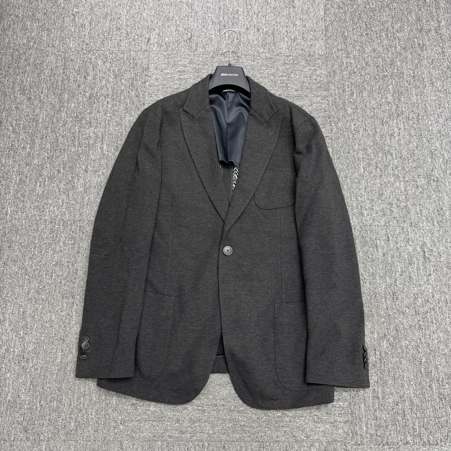 Giorgio Armani Giorgio Armani Solid Color Suit Jacket Size US XXL / EU 58 / 5 - 1 Thumbnail