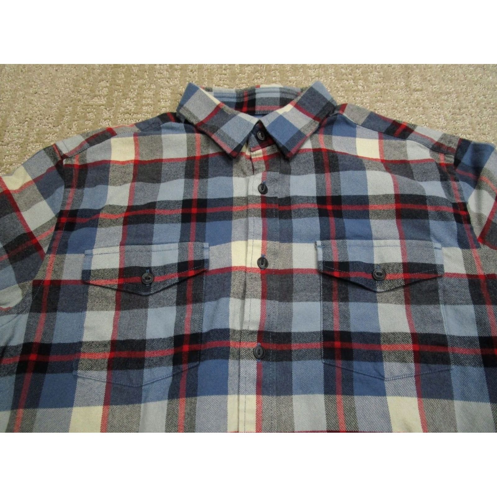 UNTUCKit UNTUCKit Shirt Men Medium Blue Plaid Flannel Long Sleeve Button Down Casual Size US M / EU 48-50 / 2 - 2 Thumbnail
