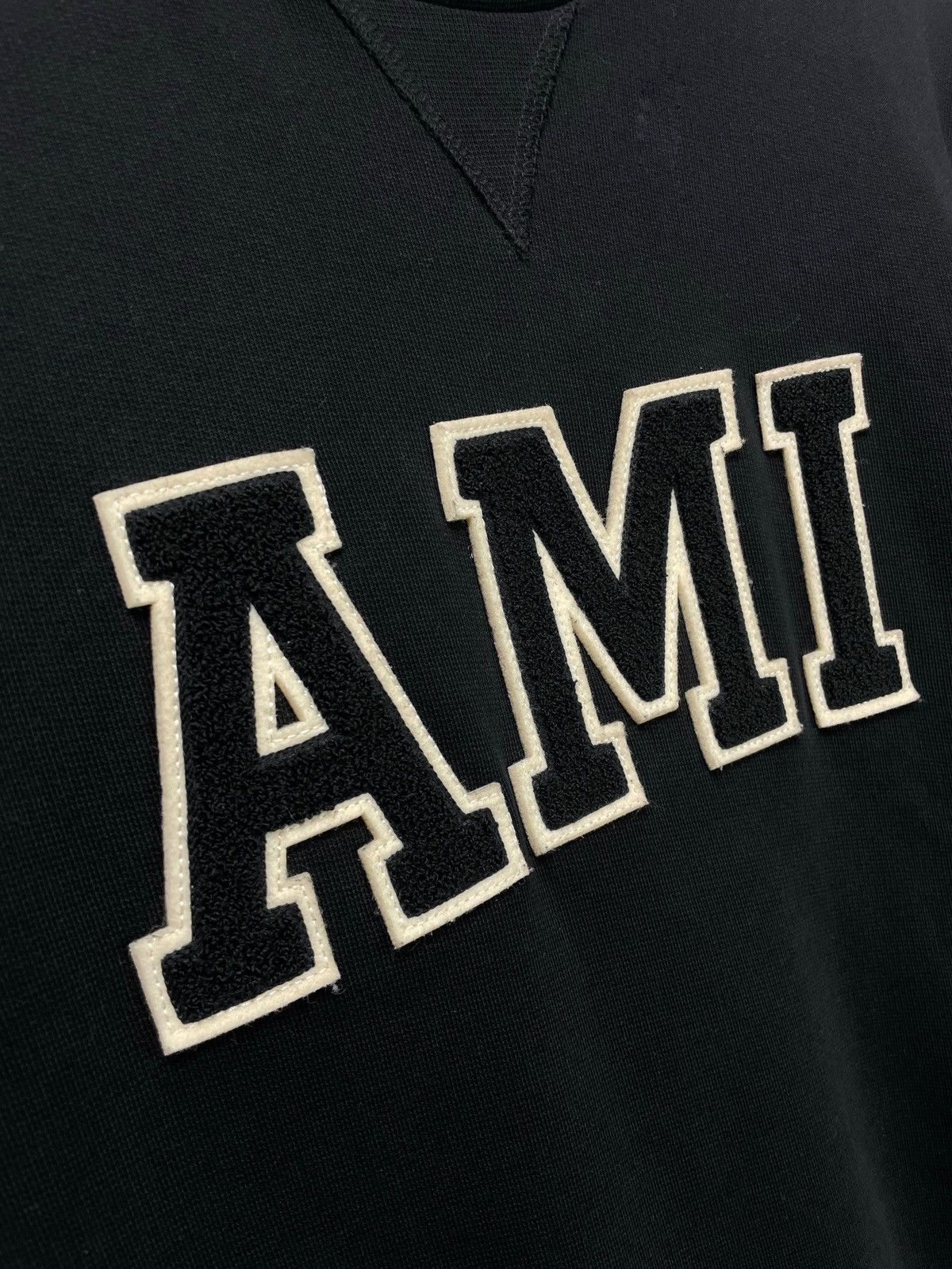 AMI AMI Alexandre Mattiussi Varsity Sweatshirt – Big Logo Patch Size US S / EU 44-46 / 1 - 2 Thumbnail