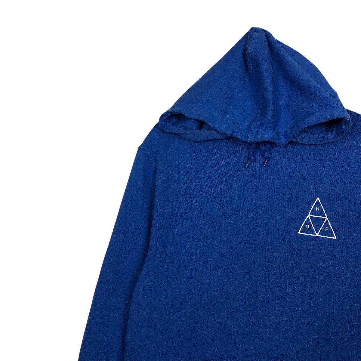 Japanese Brand 📌Rich Blue Vintagr Hoodie Pull Over HUF Big Logo Design Size US S / EU 44-46 / 1 - 8 Thumbnail