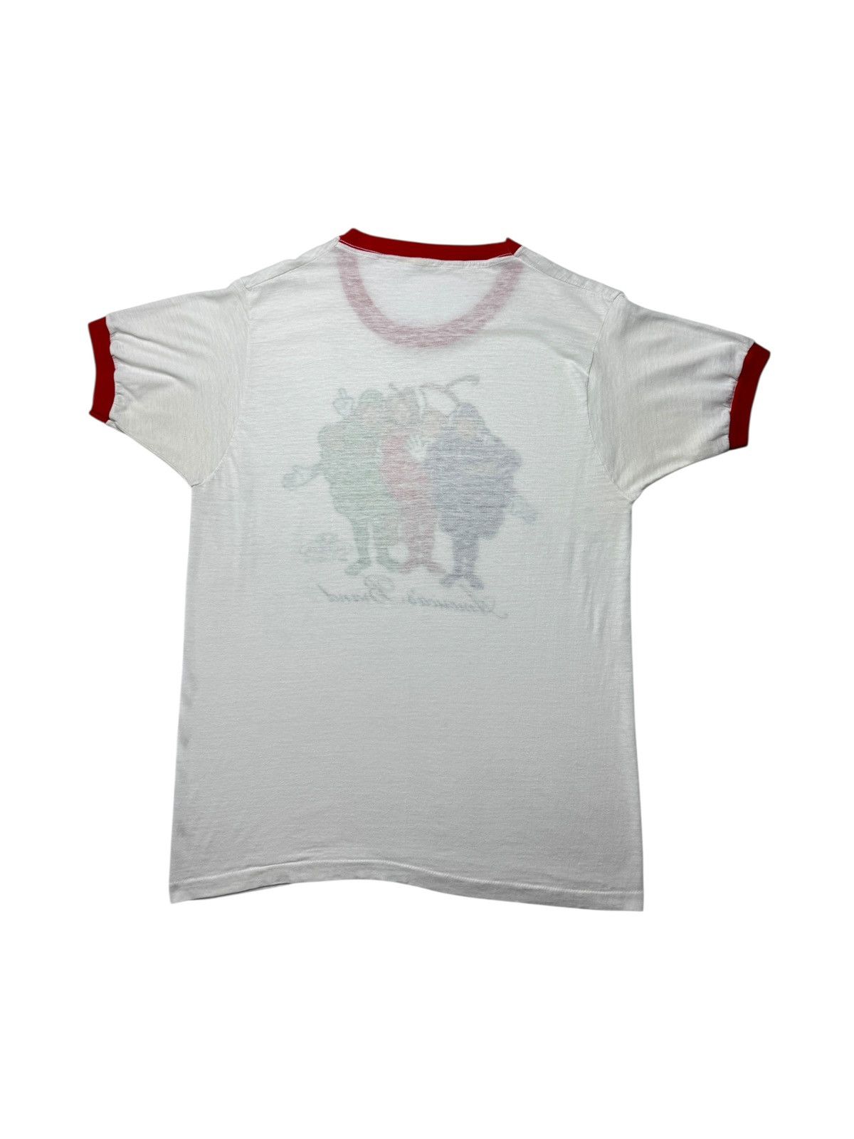 Vintage Vintage 1983 Fruit of the Loom Ringer Tee Shirt Size US L / EU 52-54 / 3 - 6 Thumbnail