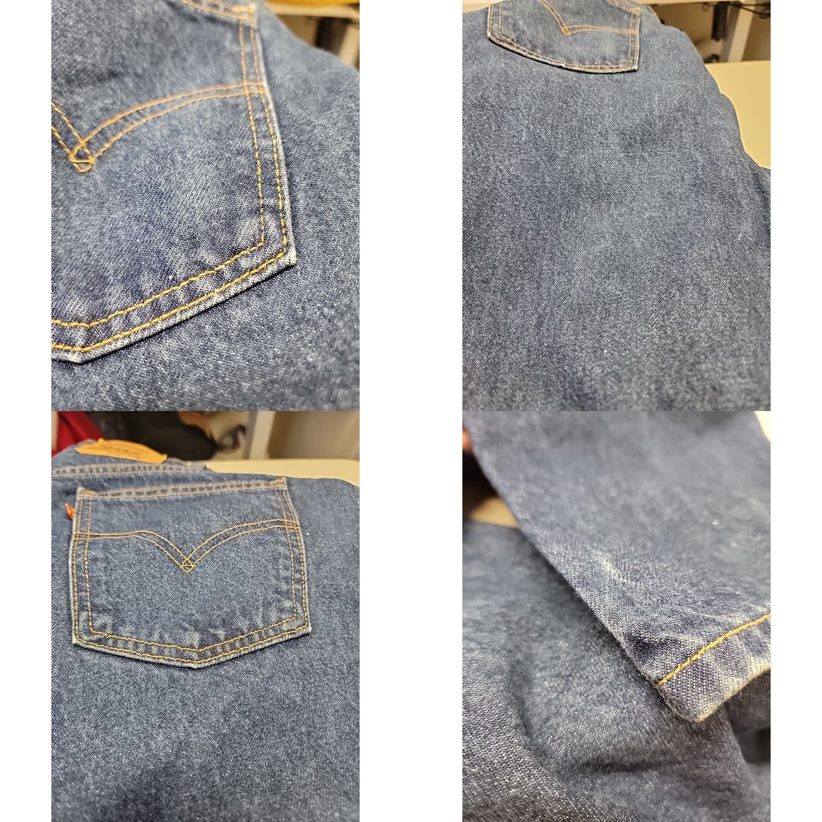 Levi's VINTAGE Levi Strauss ORANGE TAB 619 Jeans Mens 42x34 Denim Blue Regular Straight 90s USA Logo Size US 42 / EU 58 - 9 Thumbnail