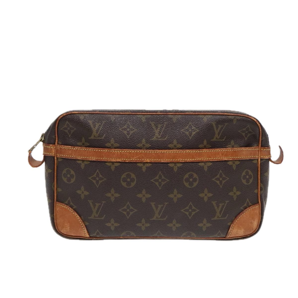 Louis Vuitton Compiegne 28 Brown Canvas Clutch Bag (Pre-Owned) Size ONE SIZE - 1 Thumbnail