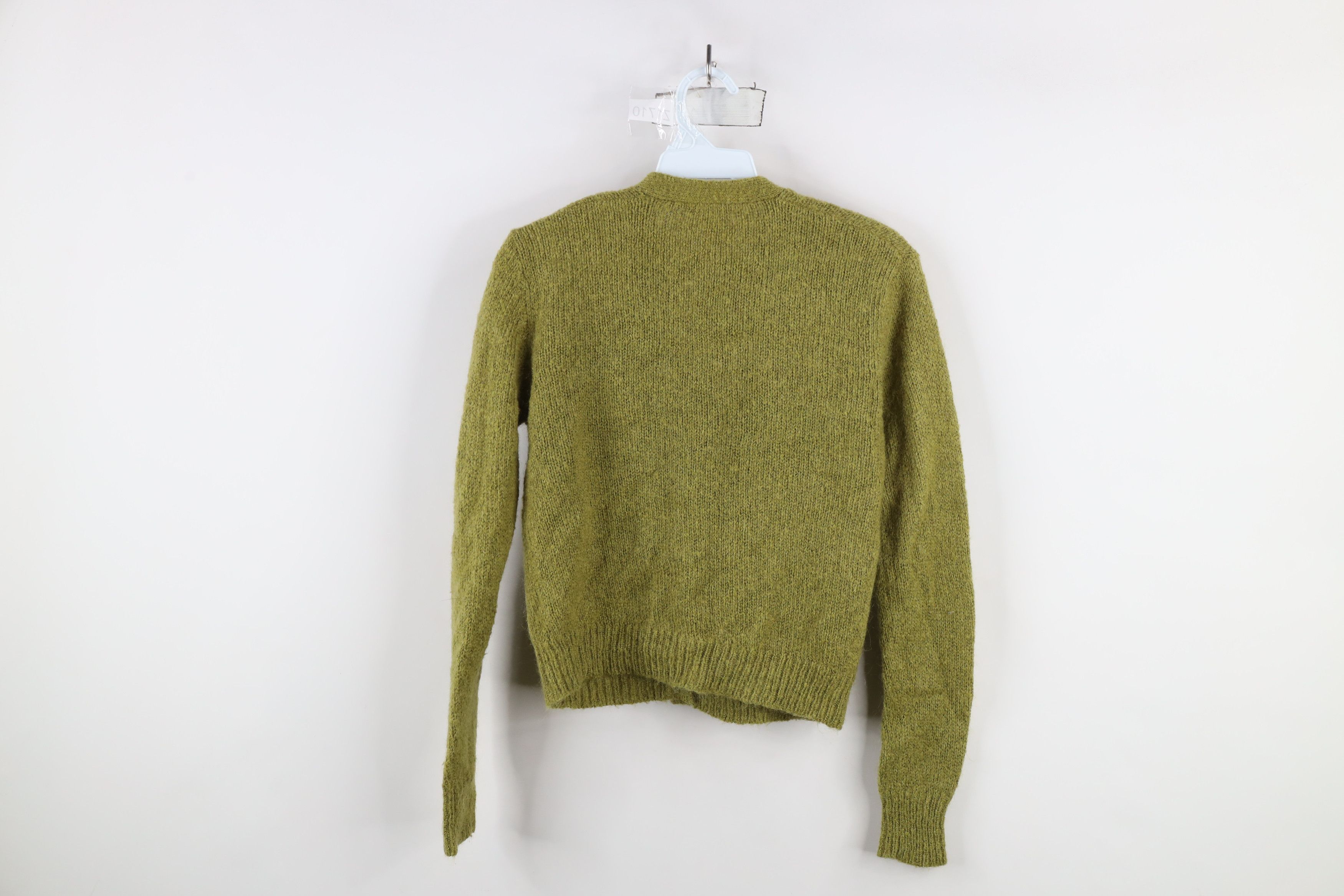 J.Crew × Vintage Vintage 90s J Crew Cobain Mohair Wool Knit Cardigan Sweater Size S / US 4 / IT 40 - 7 Thumbnail