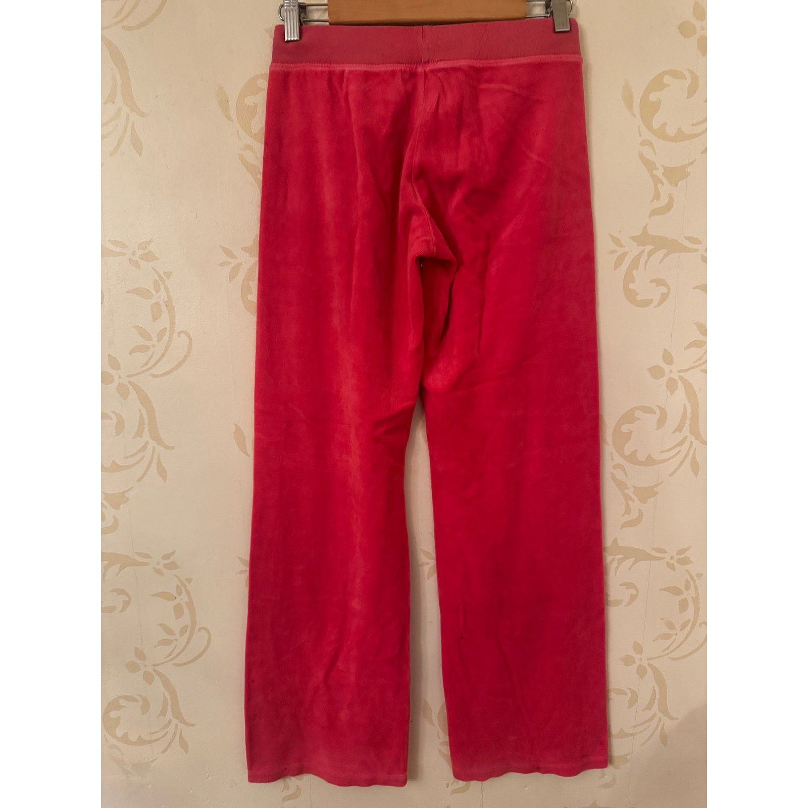 Juicy Couture Ladies Petite Juicy Couture Pink Velour Pants Inseam 32" Size 22" - 2 Thumbnail