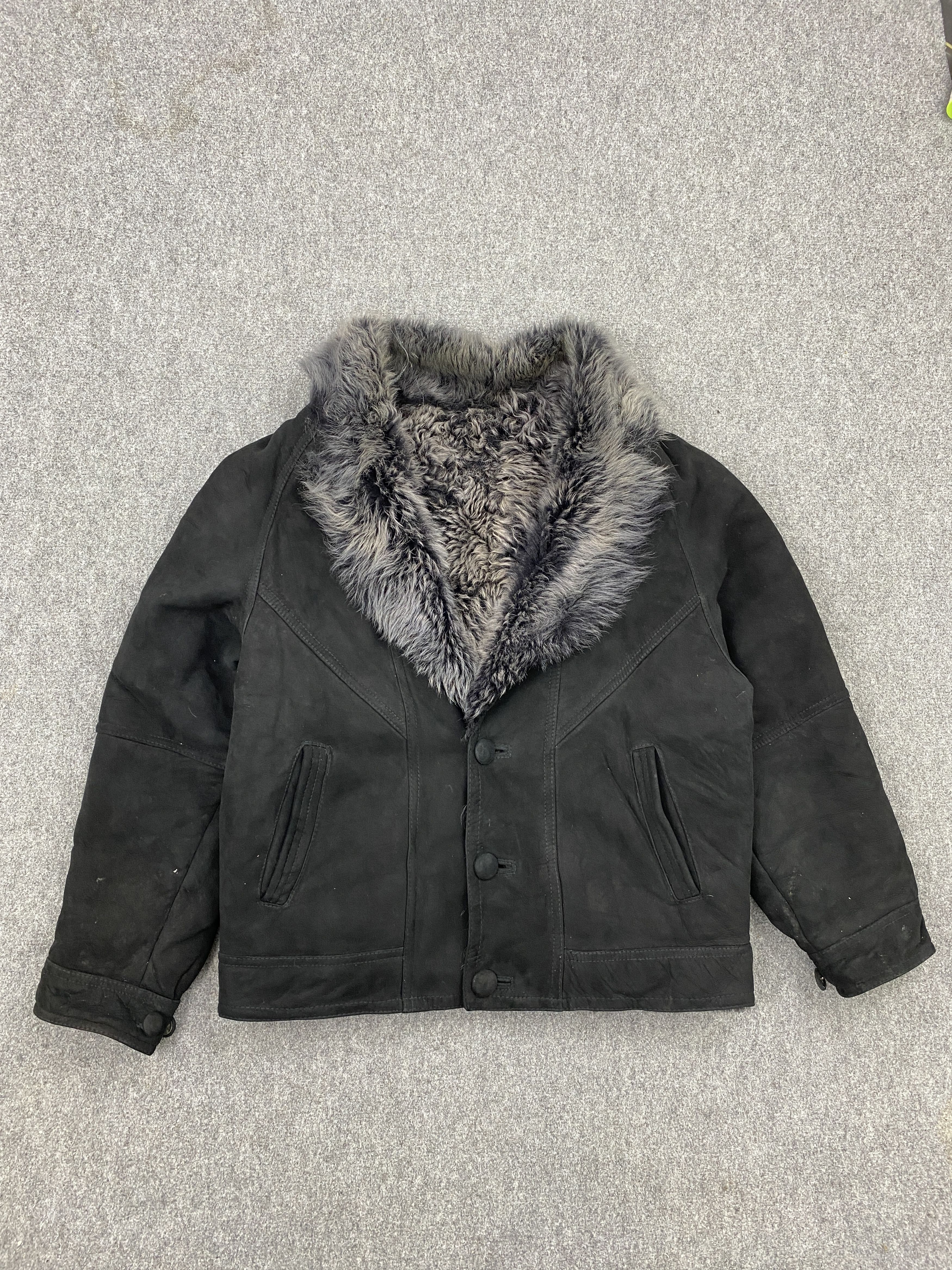 If Six Was Nine Vintage Nino Cerruti Fur Suede Jacket MJ0082 Size US L / EU 52-54 / 3 - 1 Thumbnail